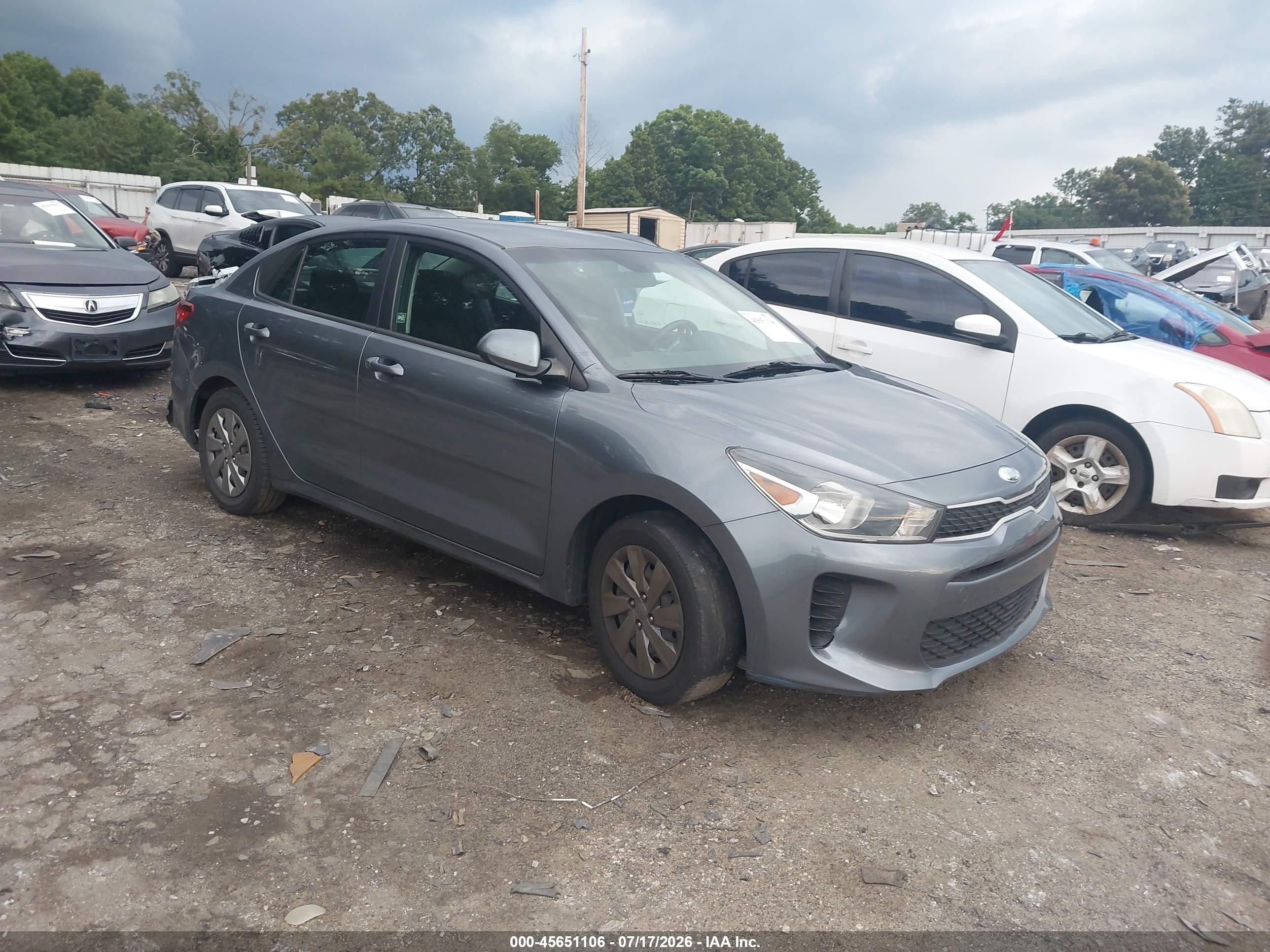 2019 Kia Rio S, VIN 3KPA24AB6KE230948 — Rear end