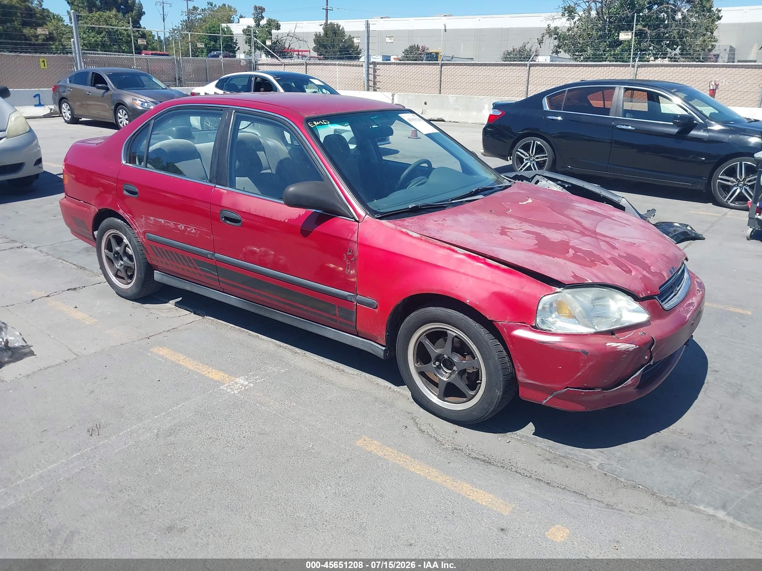 1998 Honda Civic LX, VIN 1HGEJ6677WL028879 — Обычный износ