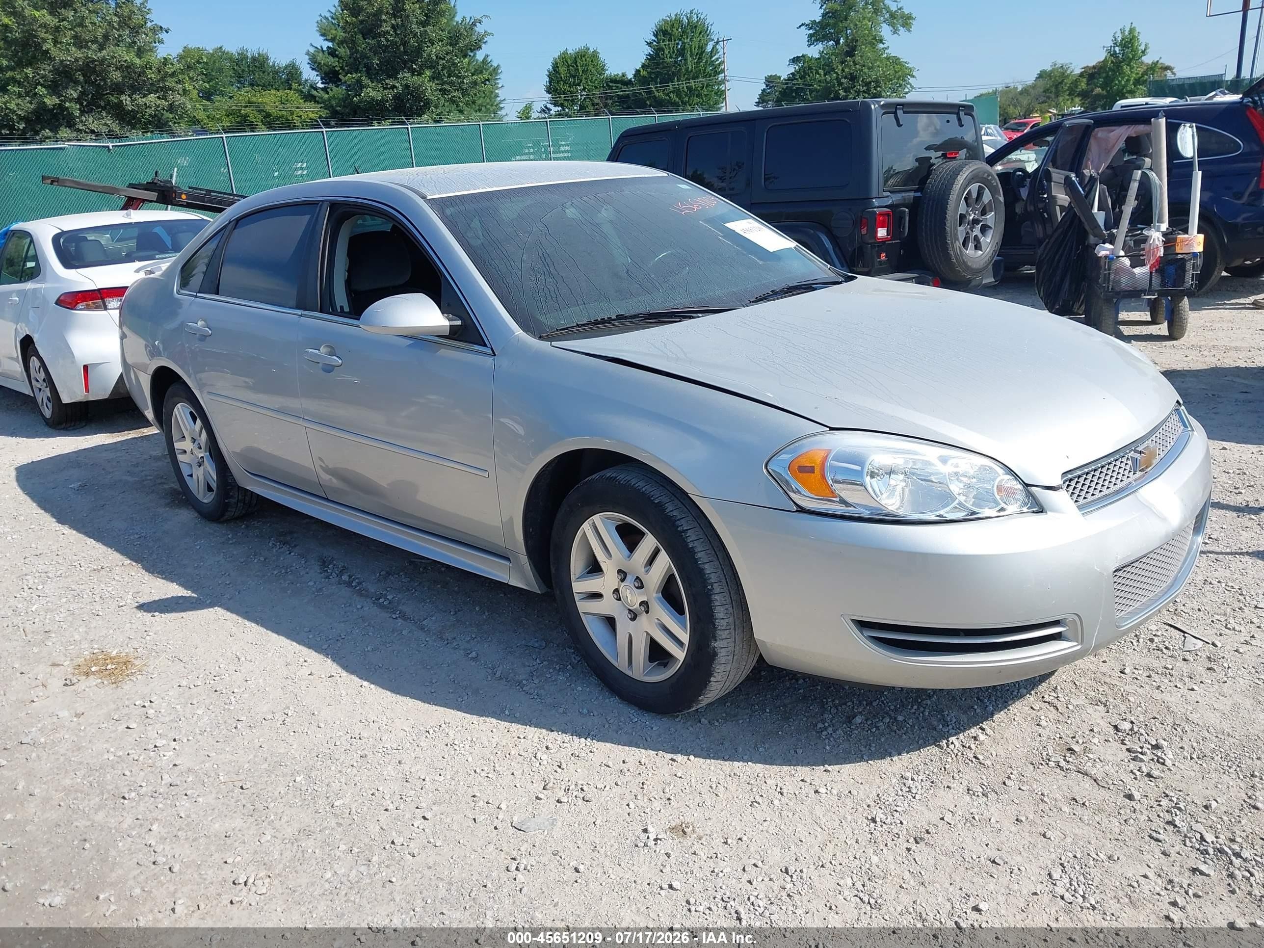 2012 Chevrolet Impala LT Retail, VIN 2G1WB5E33C1138881 — Rear end