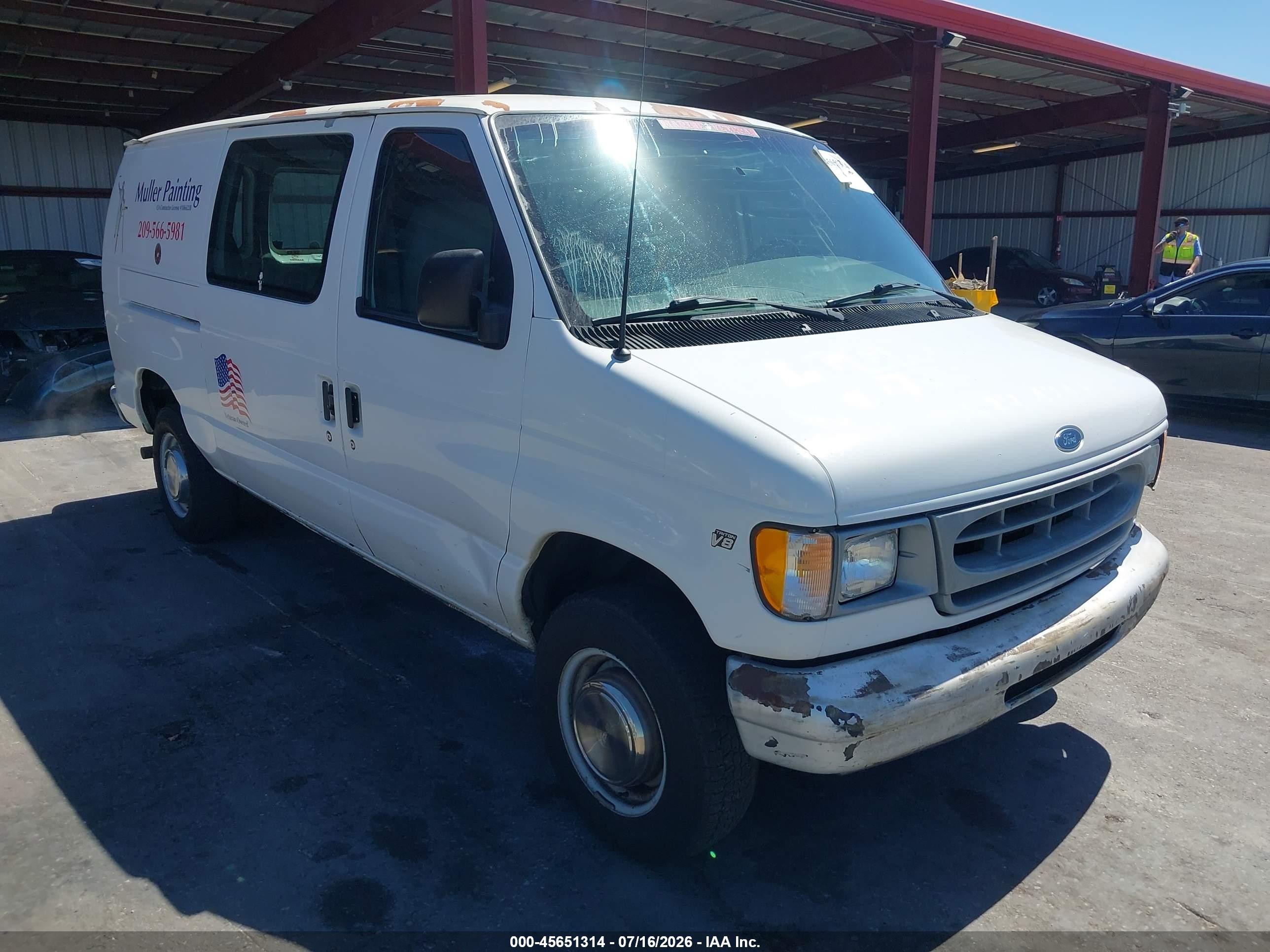 2001 Ford Econoline Cargo, VIN 1FTNE24L11HA26732 — Normal wear