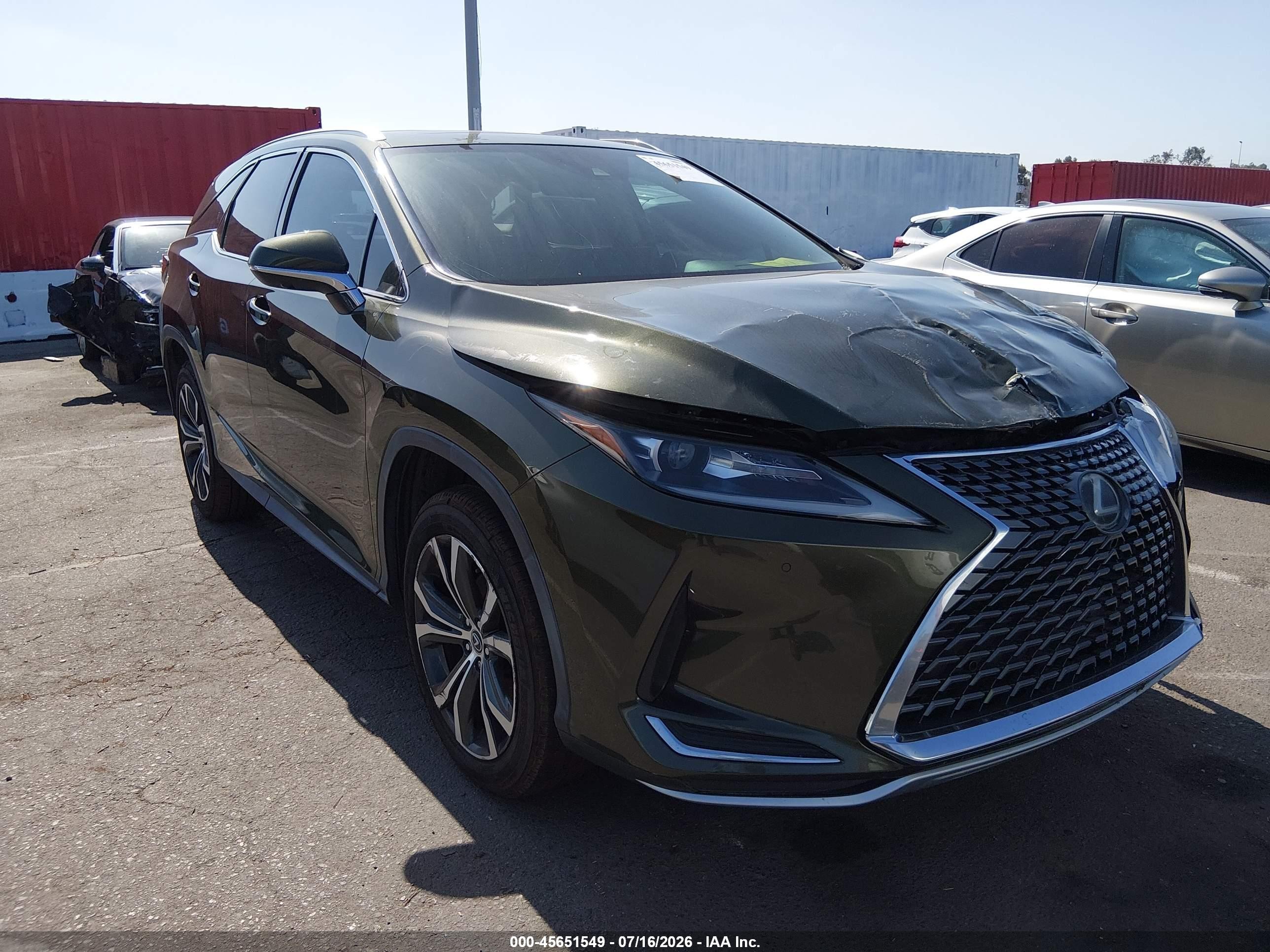 2021 Lexus RX 350L, VIN JTJHZKEA6M2020265 — Перед