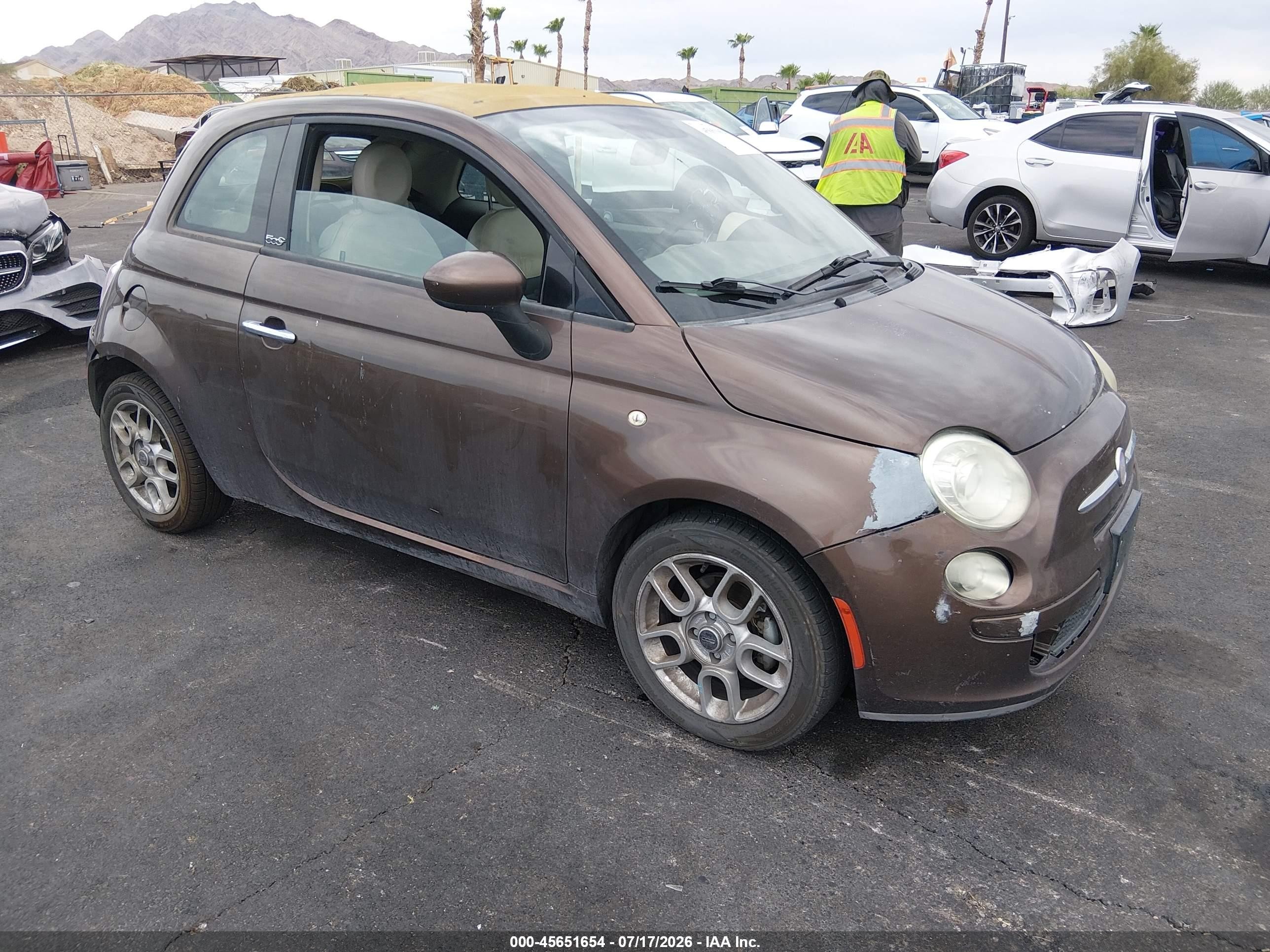 2012 FIAT 500 Pop, VIN 3C3CFFDR4CT186693 — All over