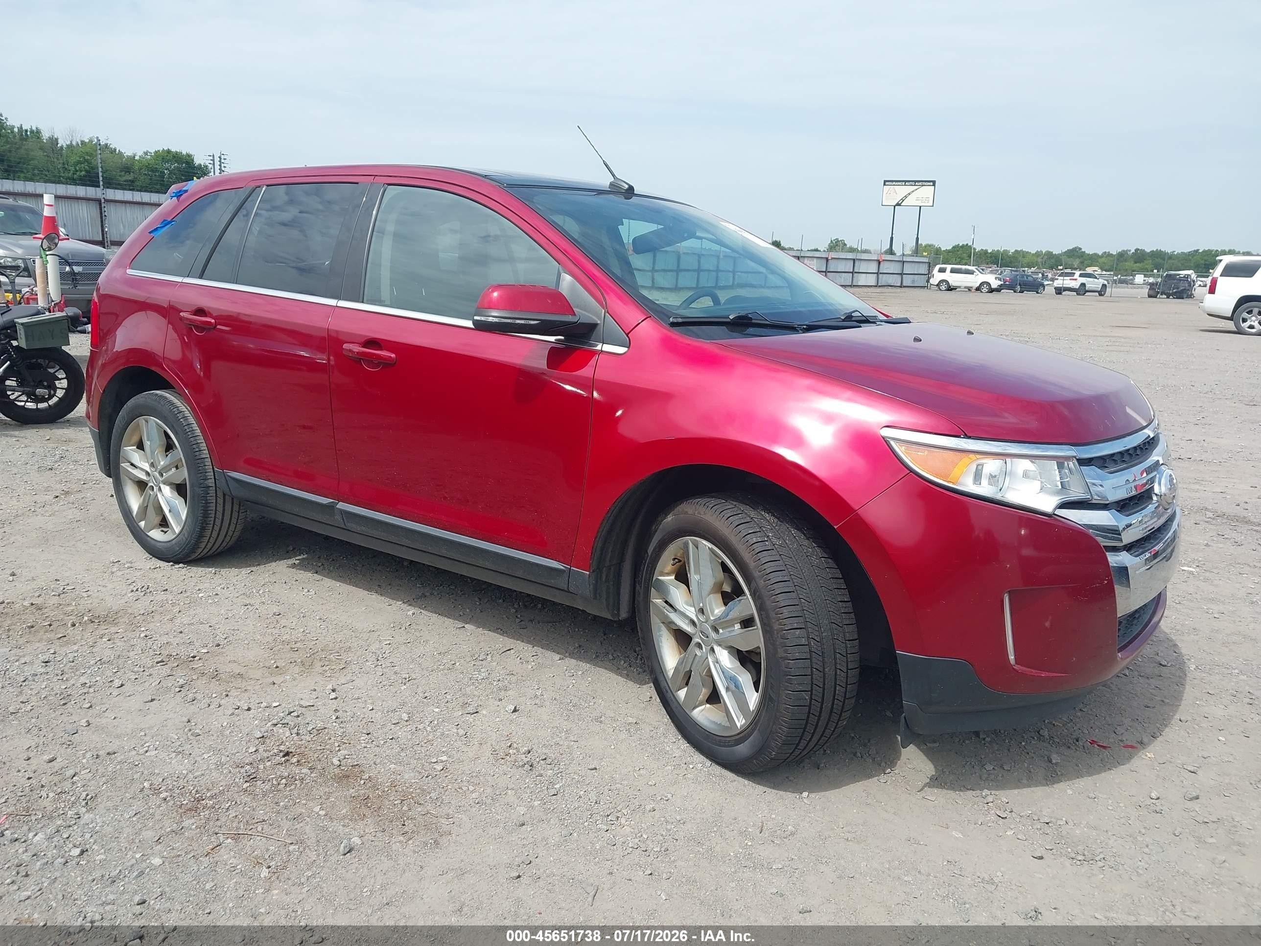 2013 Ford Edge Limited, VIN 2FMDK3KC5DBC87601 — Rear end