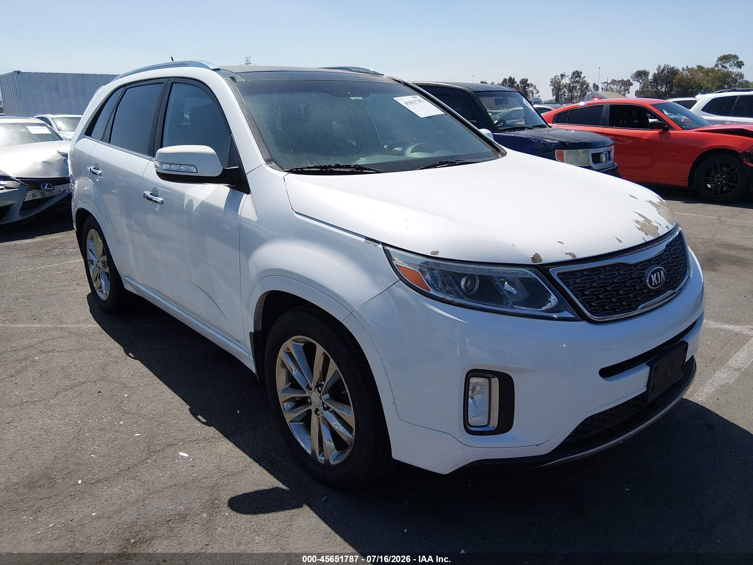 2014 Kia Sorento SX Limited, VIN 5XYKW4A7XEG439010 — Обычный износ