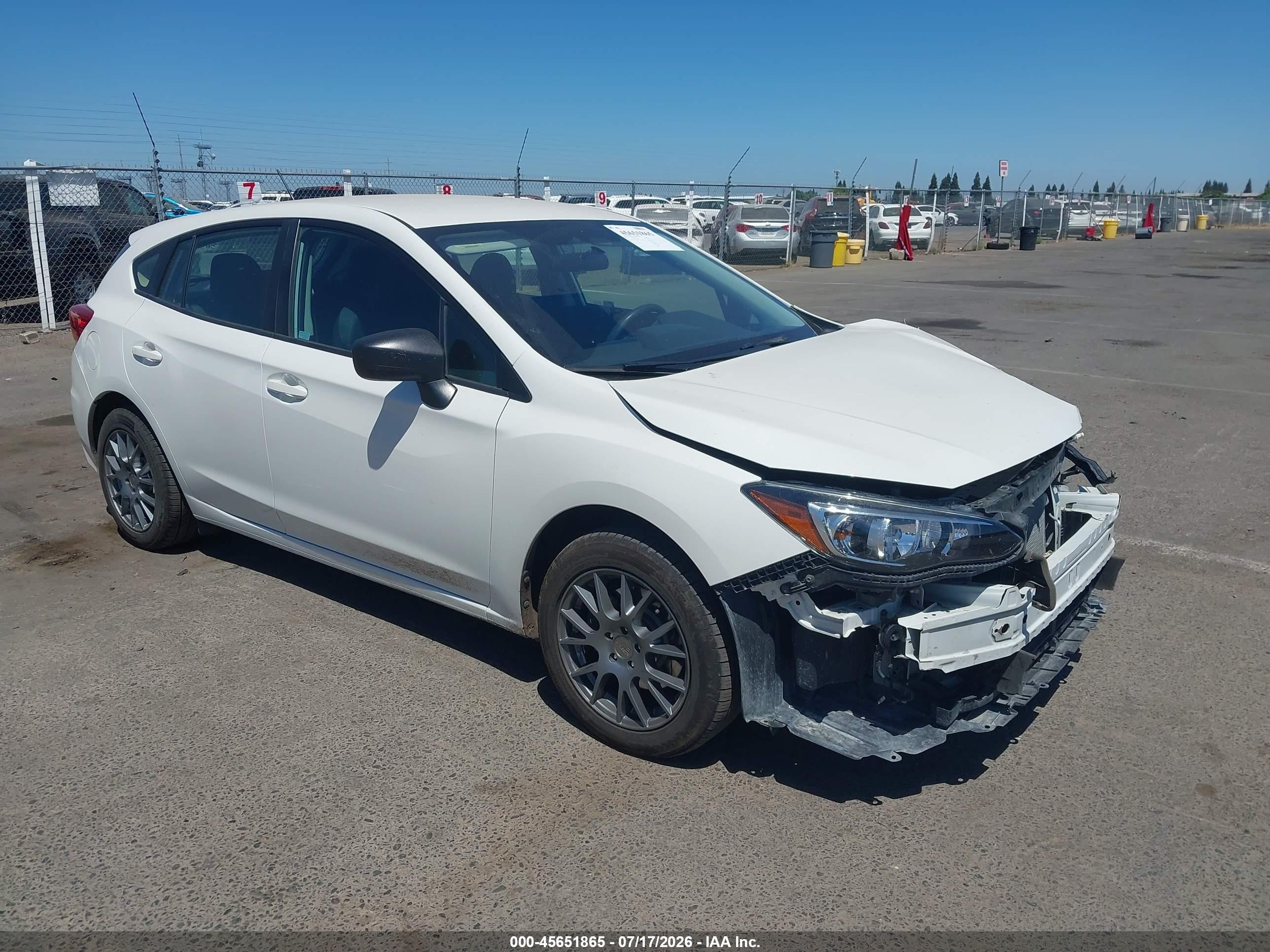2018 Subaru Impreza, VIN 4S3GTAA63J1724663 — Front end
