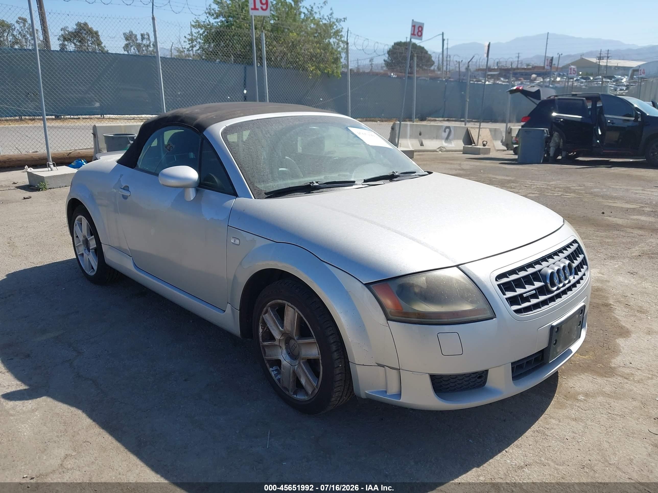 2004 Audi TT, VIN TRUUF28NX41020838 — После угона