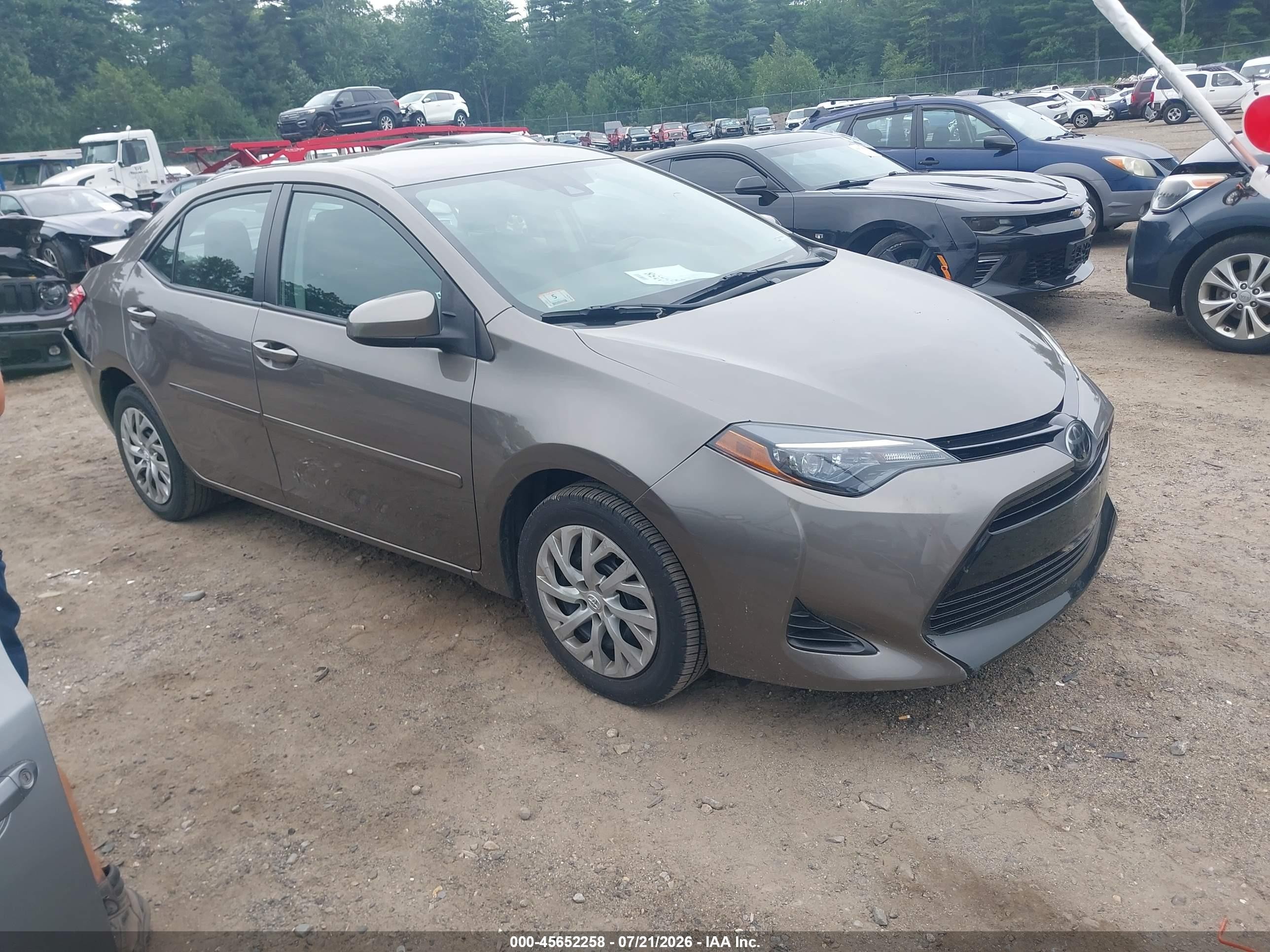 2019 Toyota Corolla LE, VIN 2T1BURHE8KC180533 — Rear end