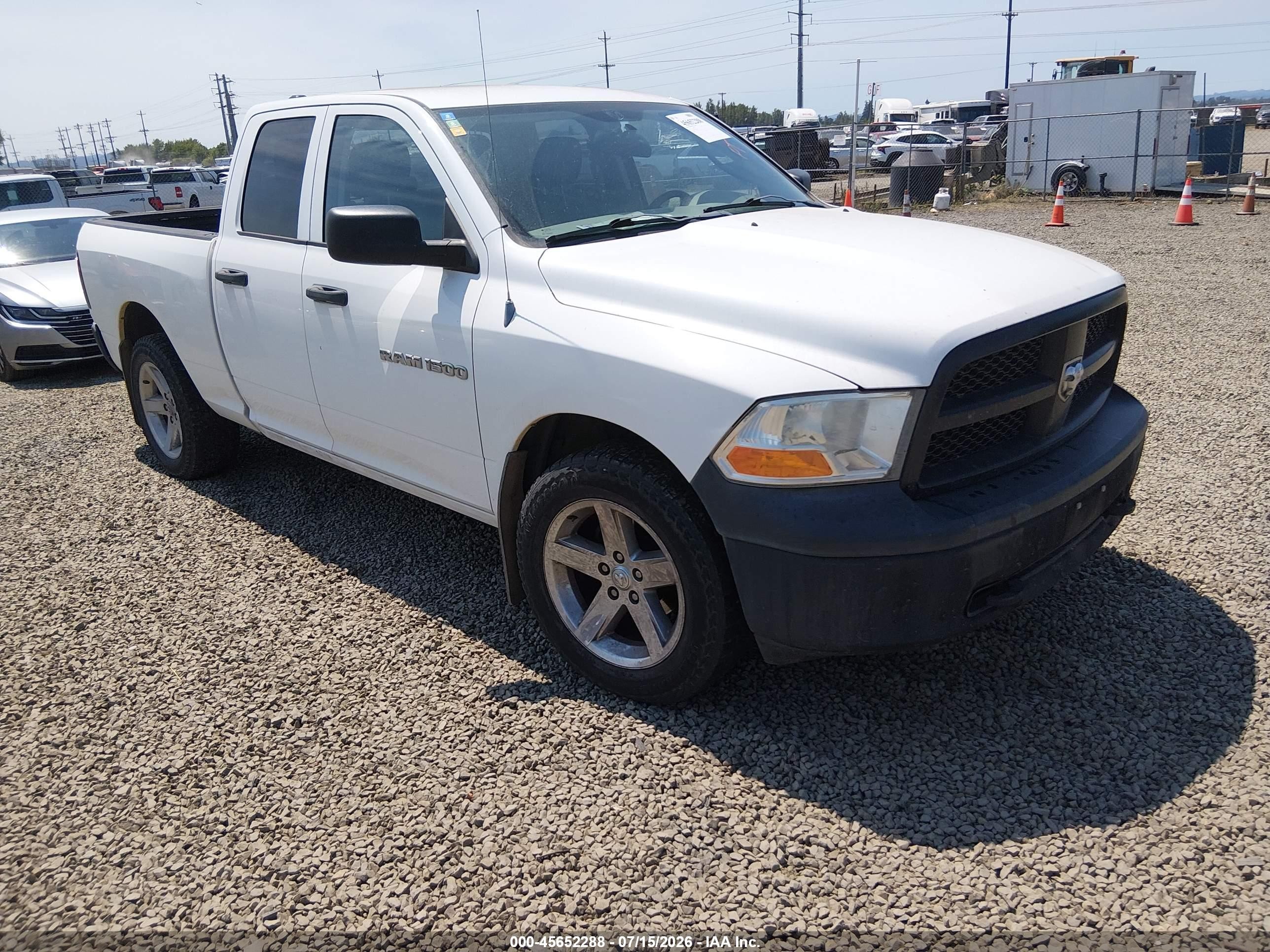 2012 Ram 1500 ST, VIN 1C6RD7FP7CS234824 — Not stated