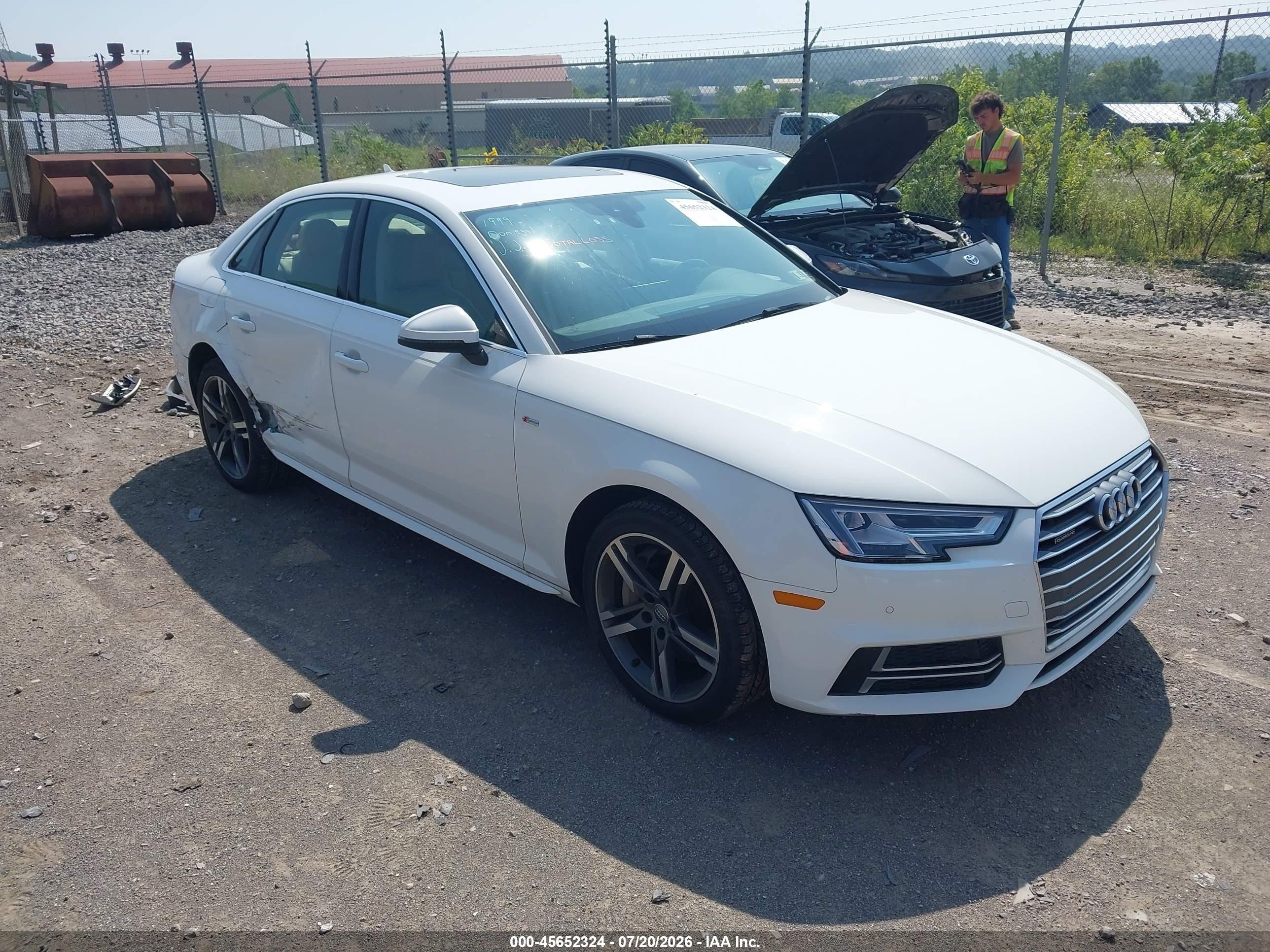 2018 Audi A4 Premium Plus, VIN WAUENAF45JA060386 — Side