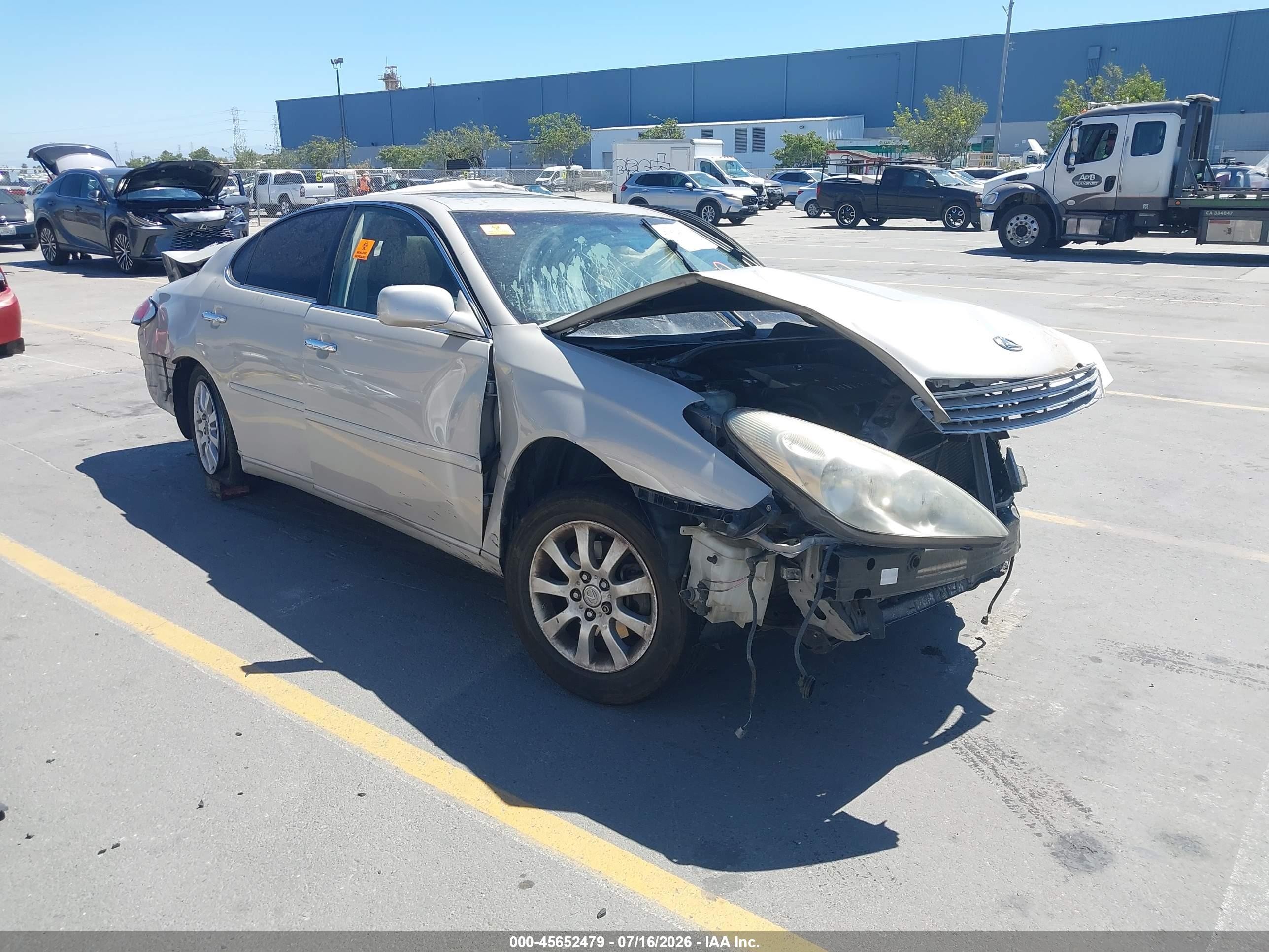 2004 Lexus ES 350, VIN JTHBA30G240022509 — Rollover