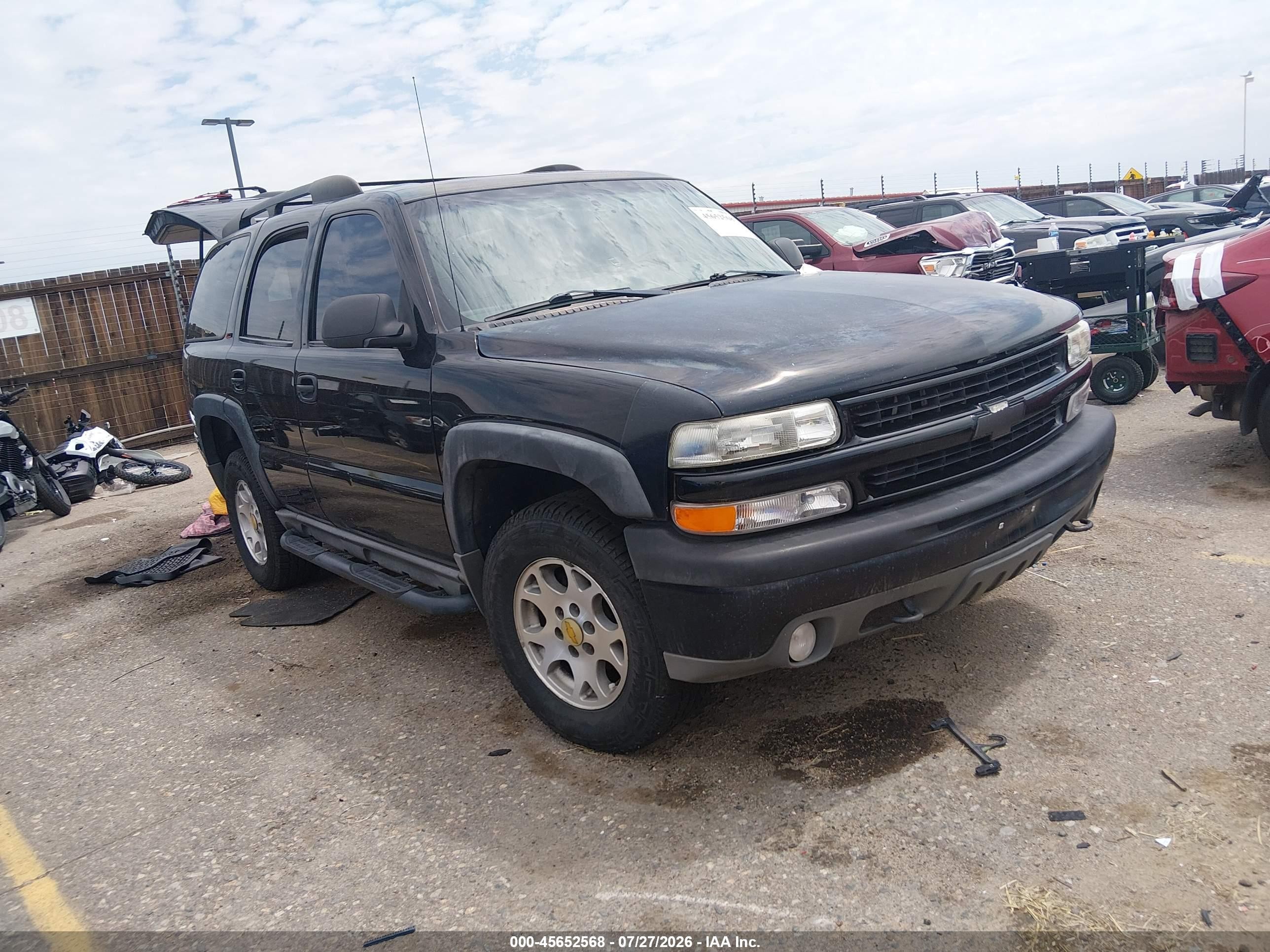 2003 Chevrolet Tahoe Z71, VIN 1GNEK13Z73R189429 — Theft recovery