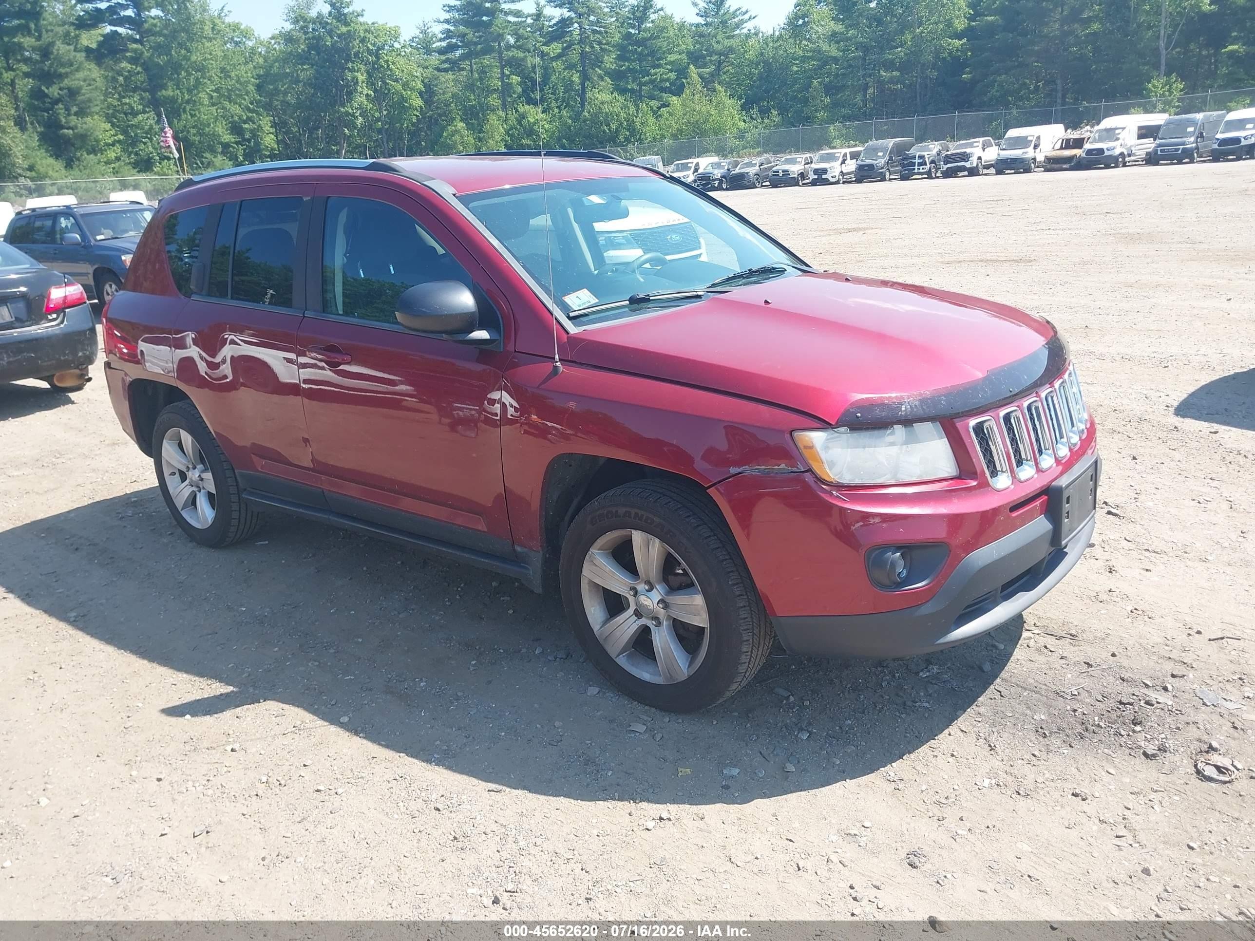 2012 Jeep Compass Sport, VIN 1C4NJDBB2CD587839 — Rear end