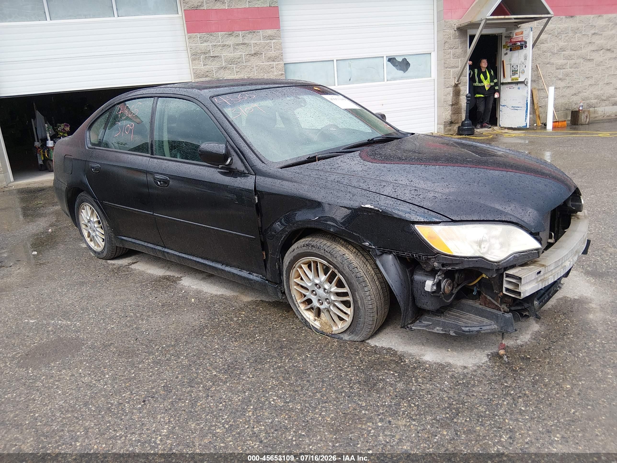 2009 Subaru Legacy Limited, VIN 4S3BL626697229825 — Front end