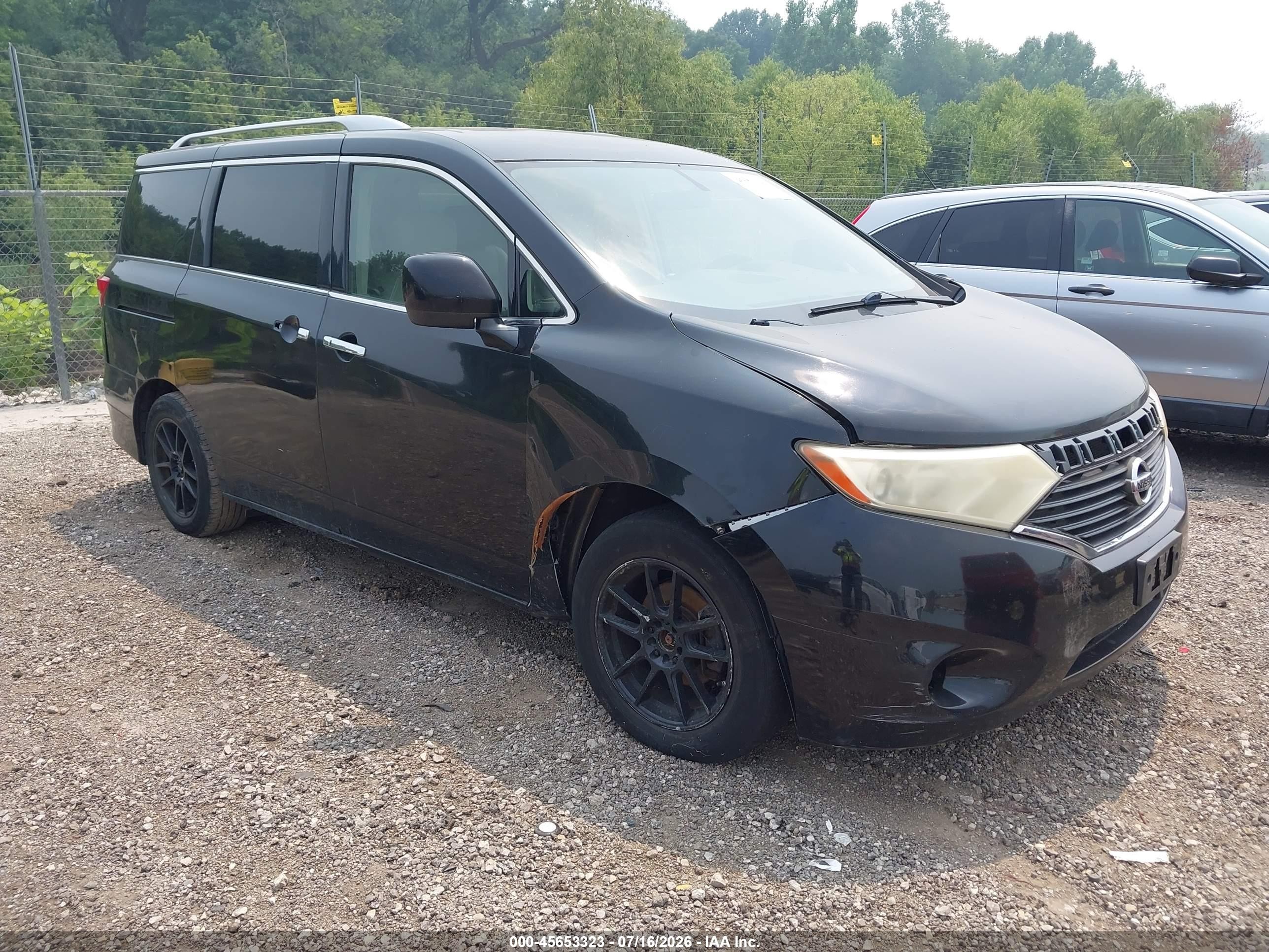 2012 Nissan Quest S, VIN JN8AE2KP2C9037602 — Normal wear