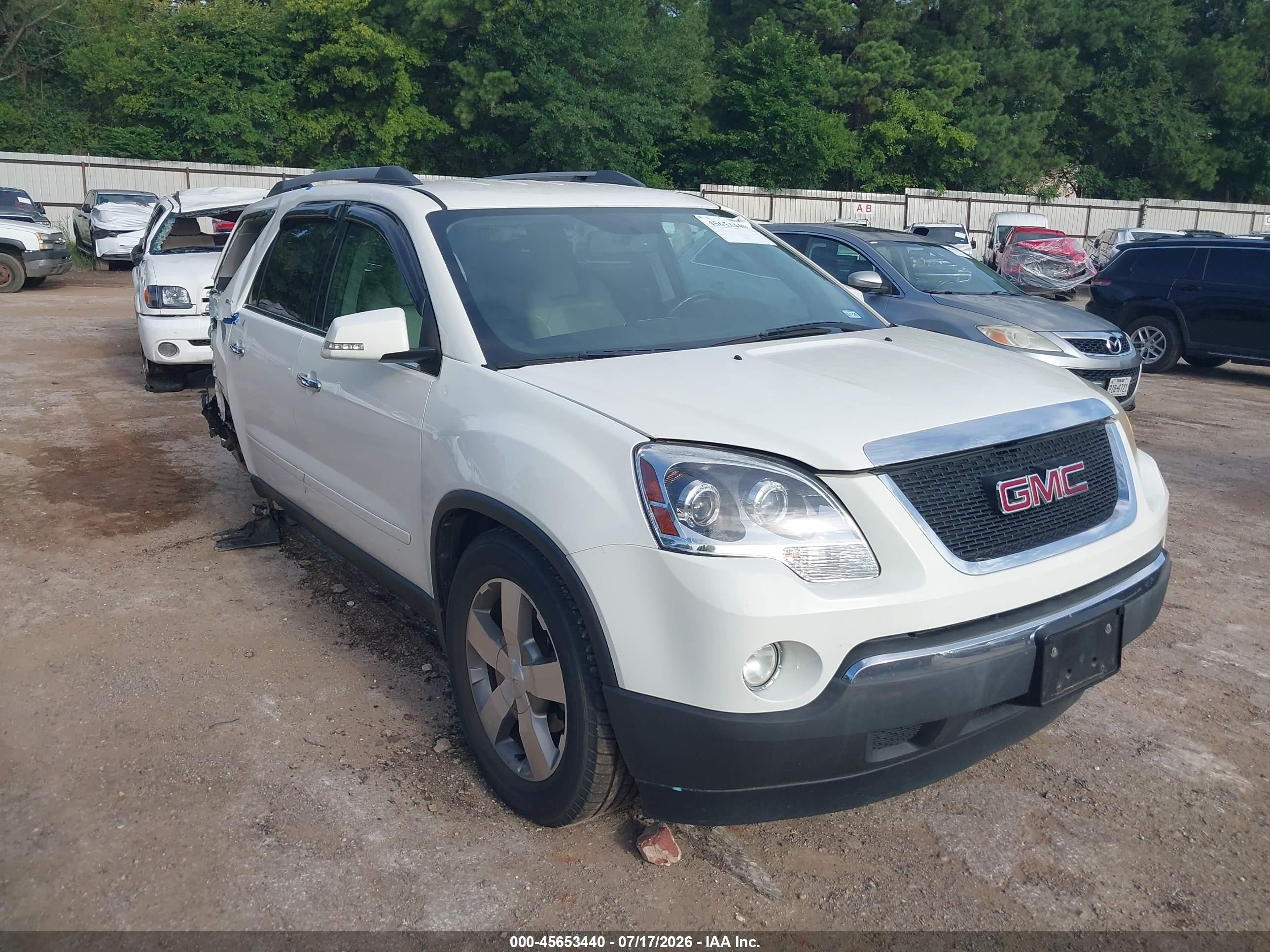2012 GMC Acadia SLT1, VIN 1GKKRRED5CJ379157 — Rear end