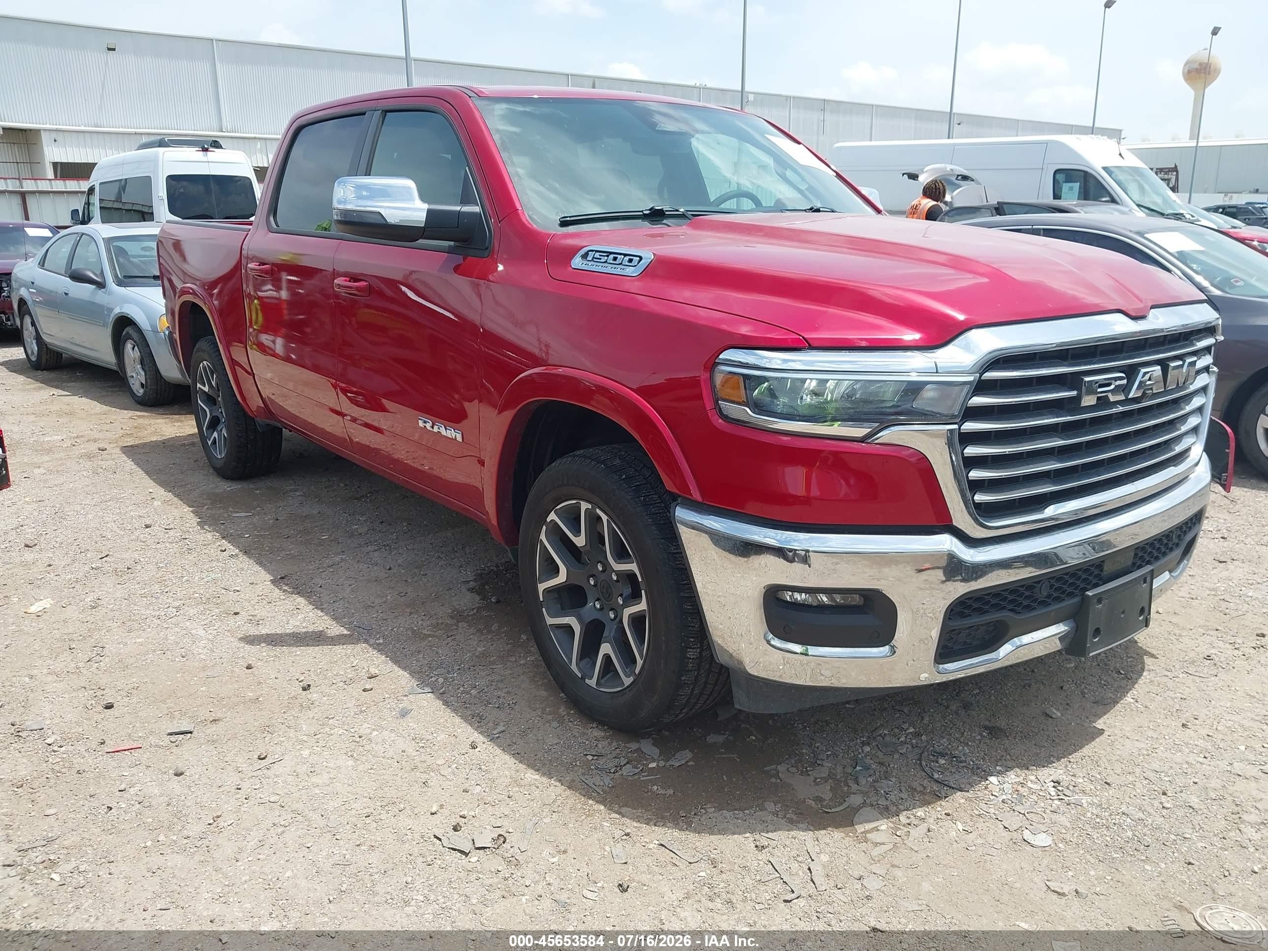 2026 Ram 1500 Laramie, VIN 1C6SRFJP6TN316398 — Front end