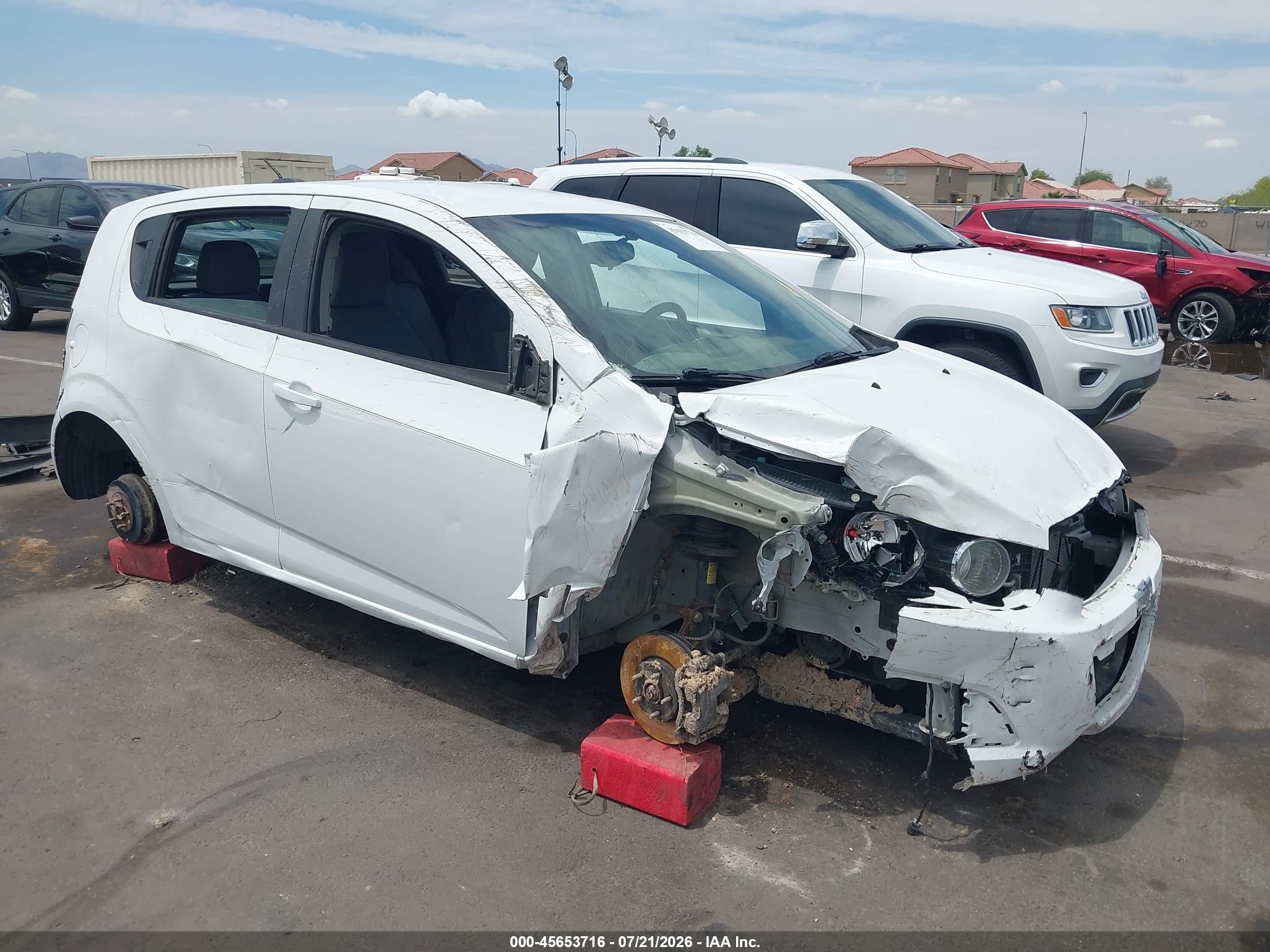2015 Chevrolet Sonic LS, VIN 1G1JA6SH8F4131016 — Rollover