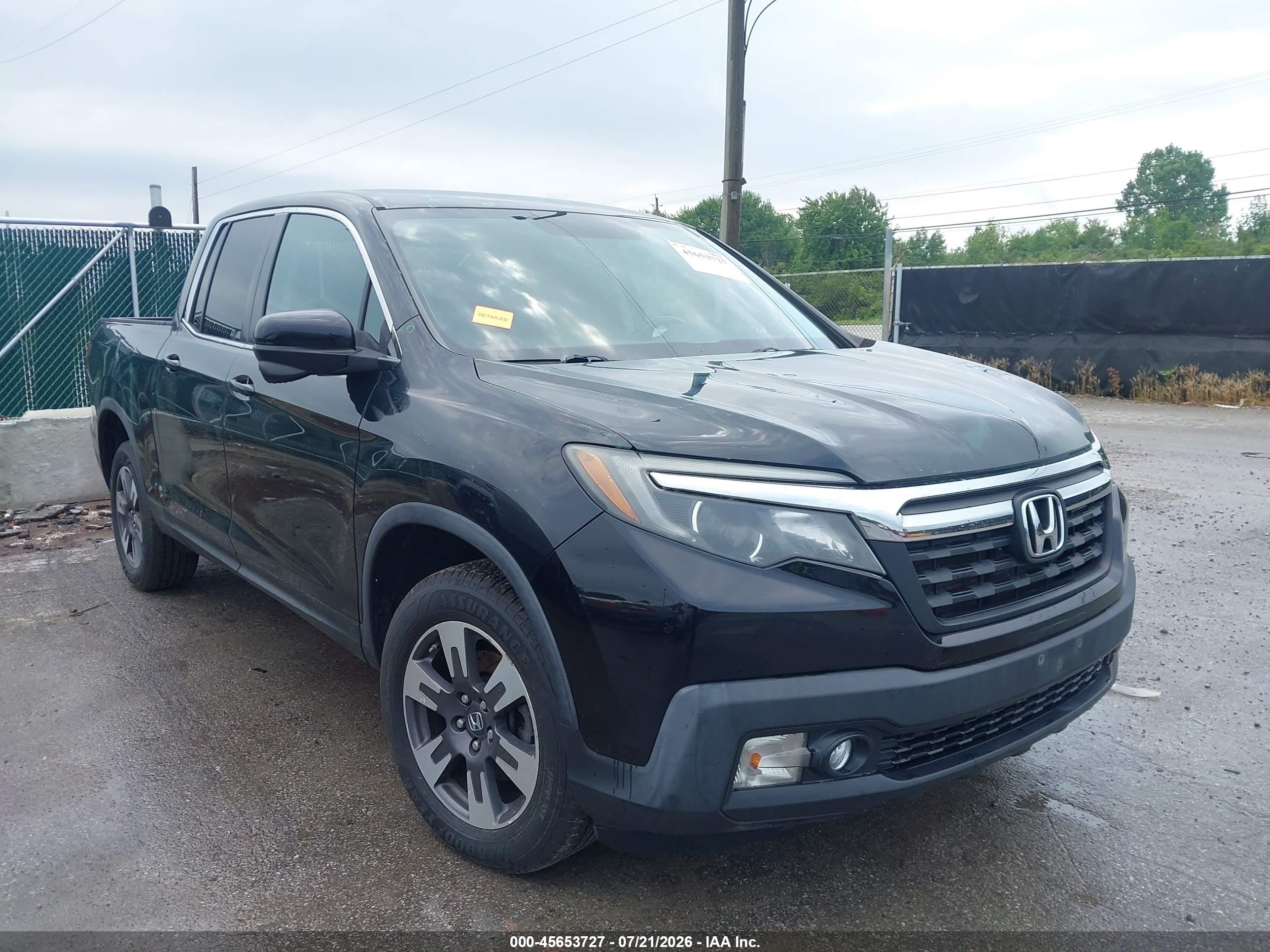 2017 Honda Ridgeline RTL-T, VIN 5FPYK3F65HB013678 — Hail