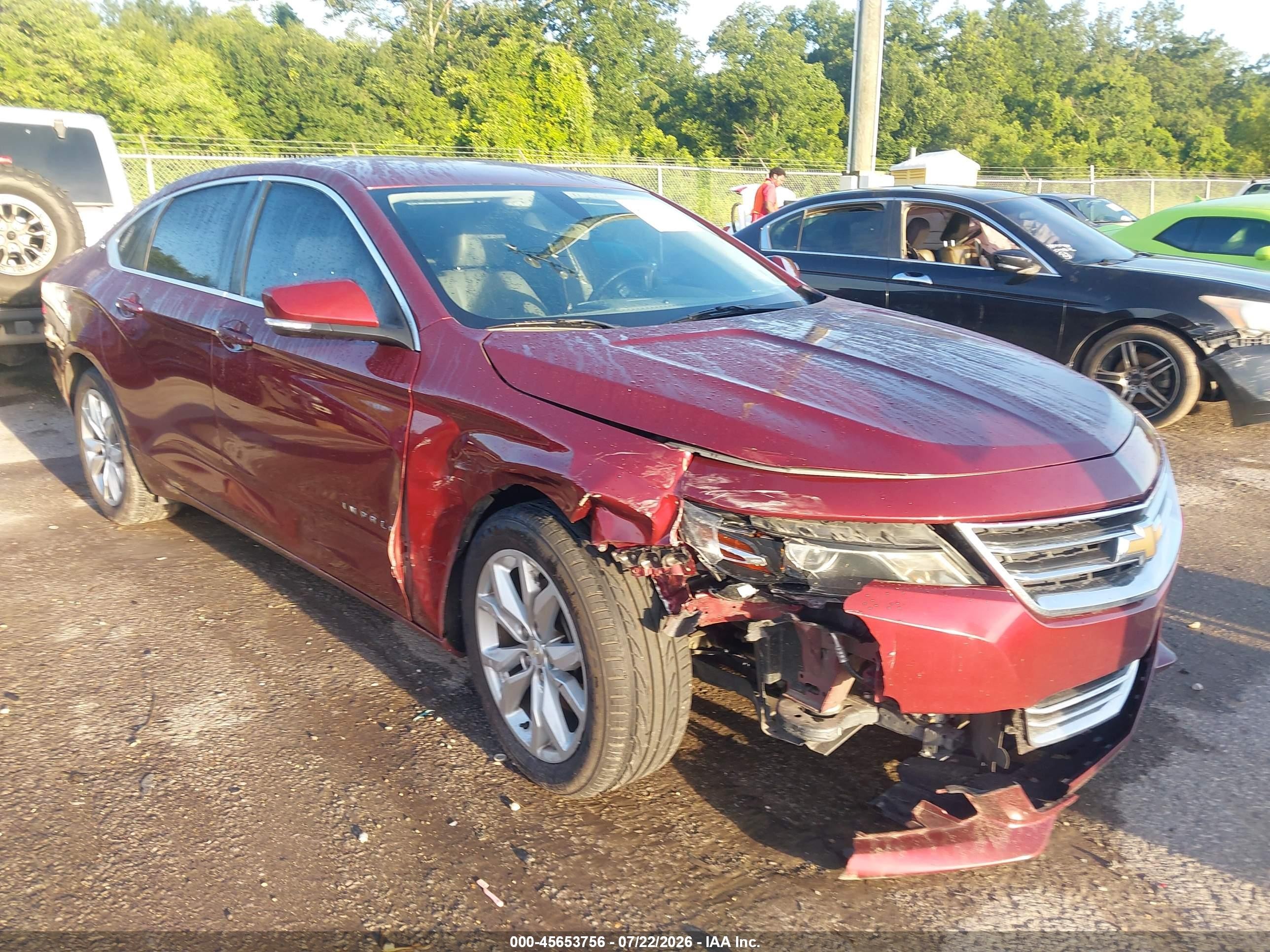 2017 Chevrolet Impala LT, VIN 1G1105S32HU166929 — Front end