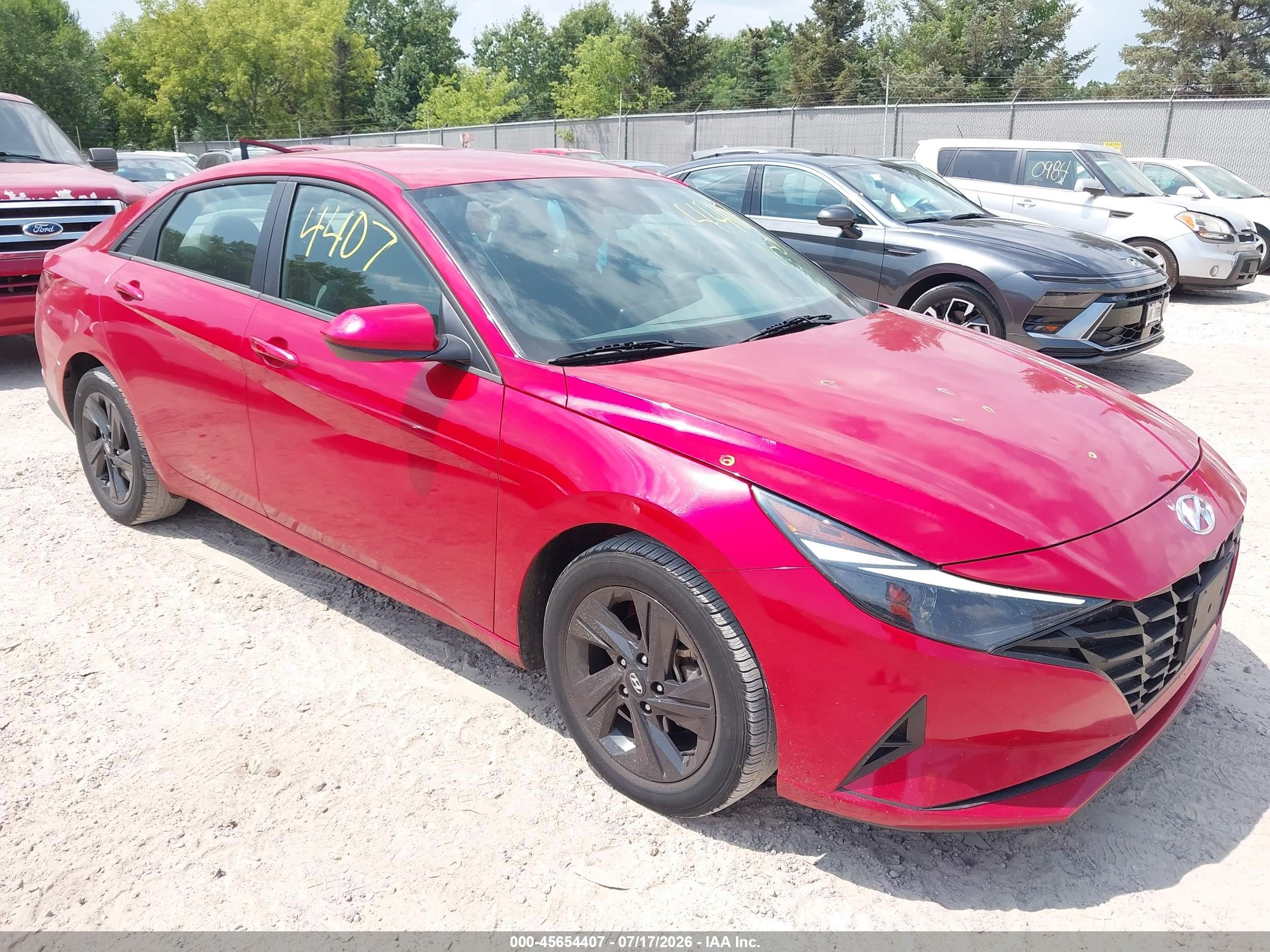 2023 Hyundai Elantra SEL, VIN 5NPLM4AG1PH104157 — Hail