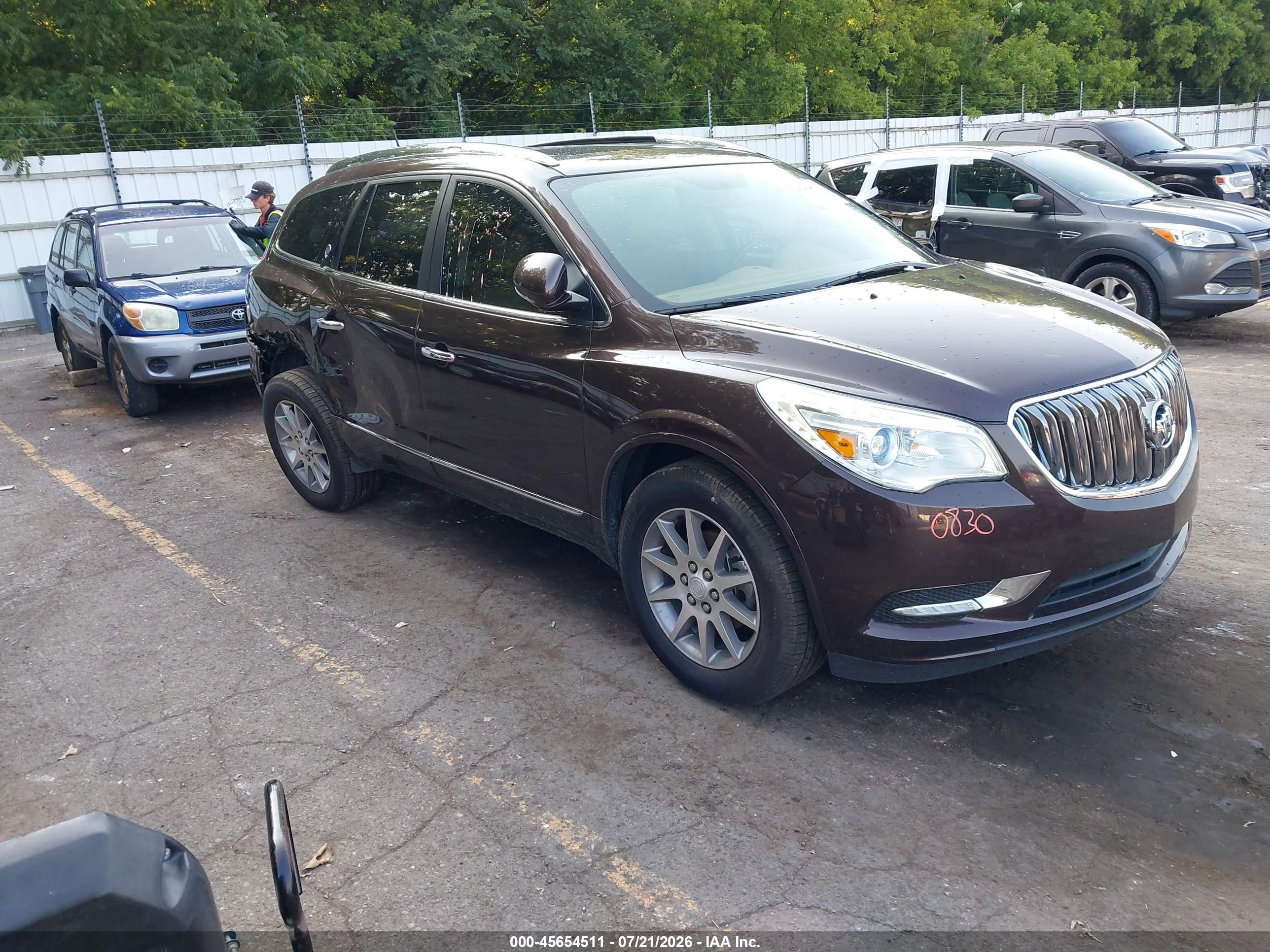 2017 Buick Enclave Leather, VIN 5GAKVBKD5HJ252209 — Зад