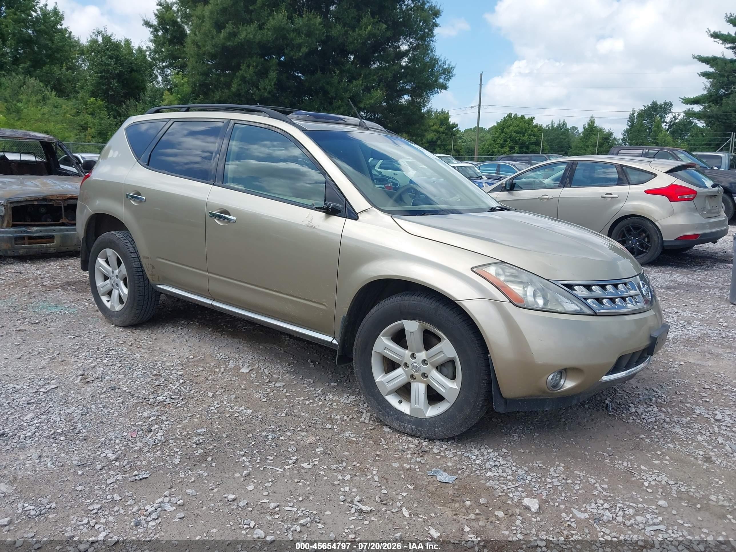2006 Nissan Murano S, VIN JN8AZ08T16W426587 — Front end