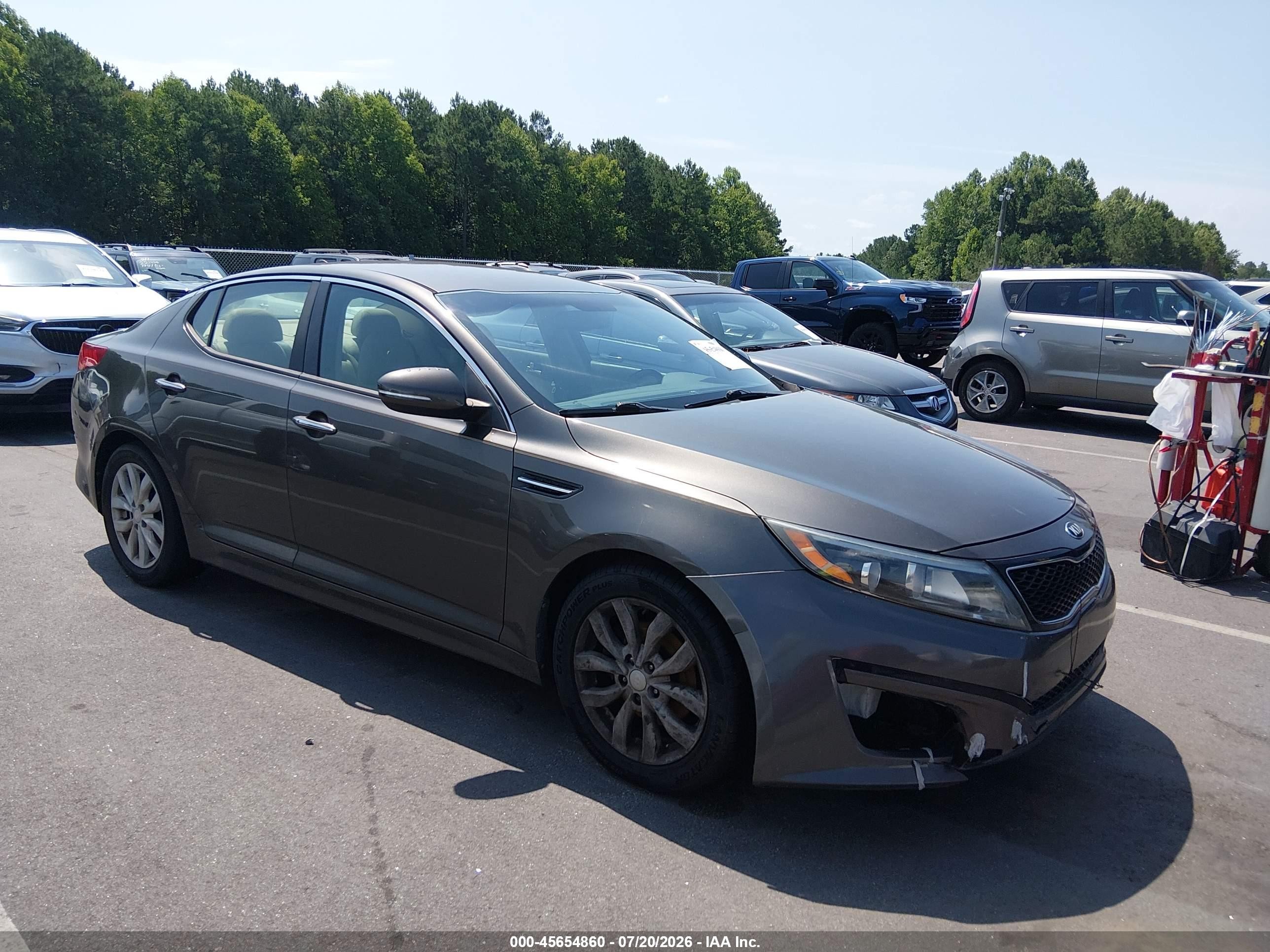 2015 Kia Optima EX, VIN 5XXGN4A70FG362856 — Repossession
