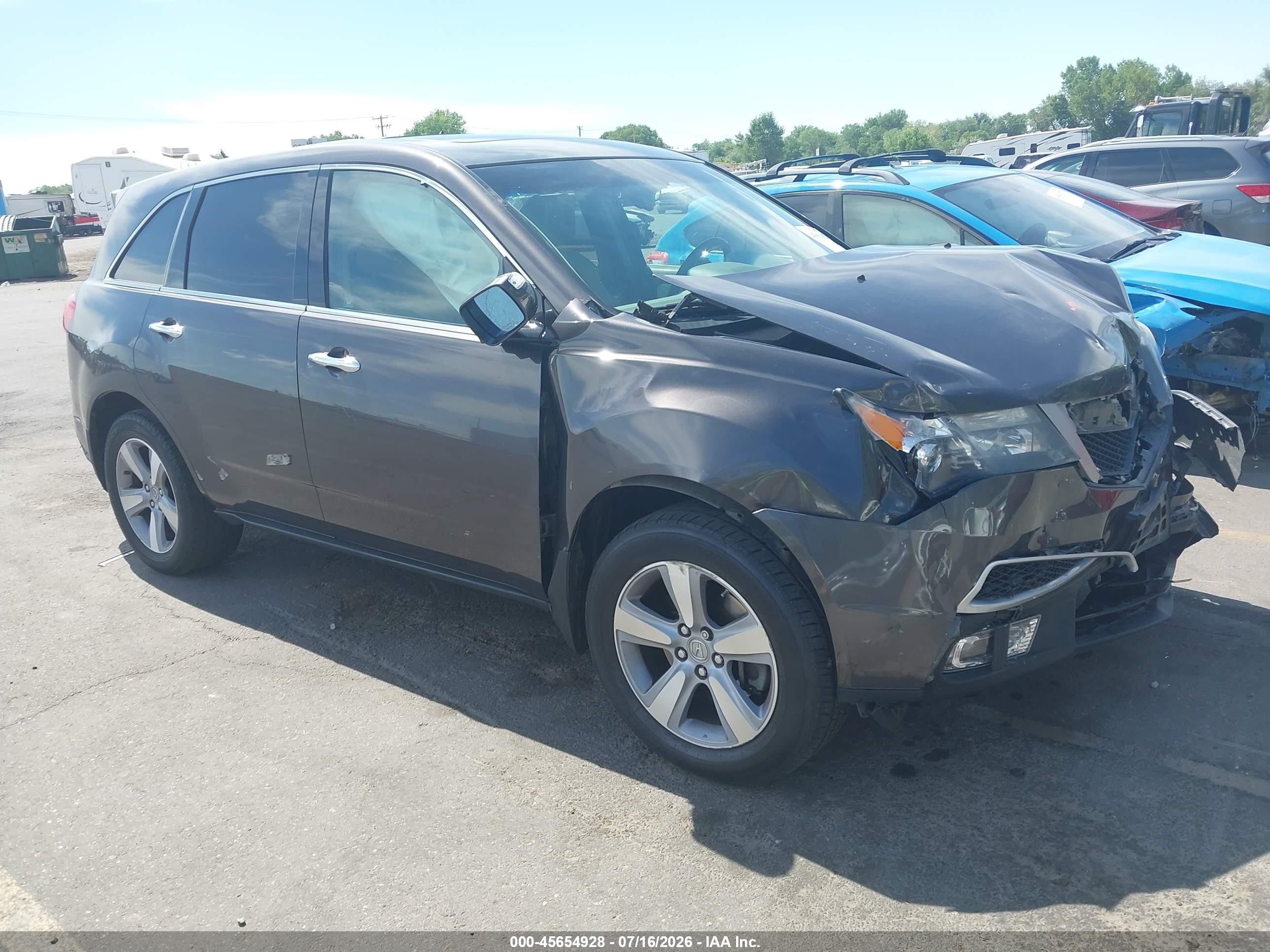 2011 Acura MDX Technology, VIN 2HNYD2H48BH518697 — Front end