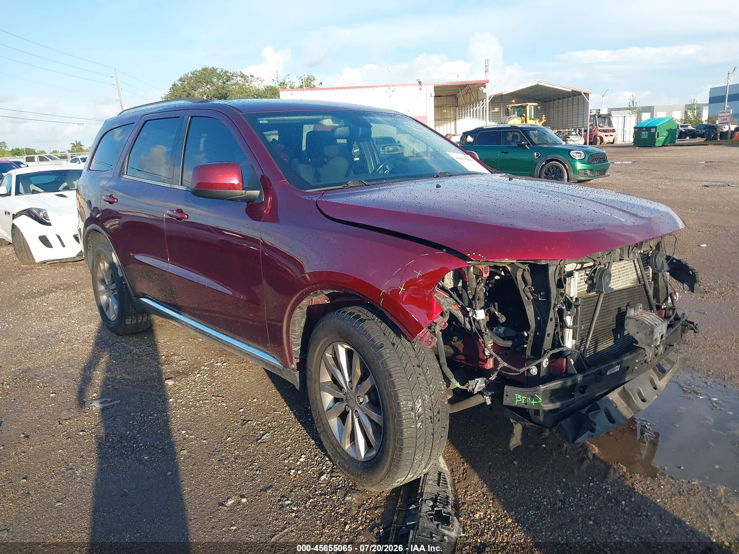 2016 Dodge Durango SXT, VIN 1C4RDHAG9GC484216 — Front end