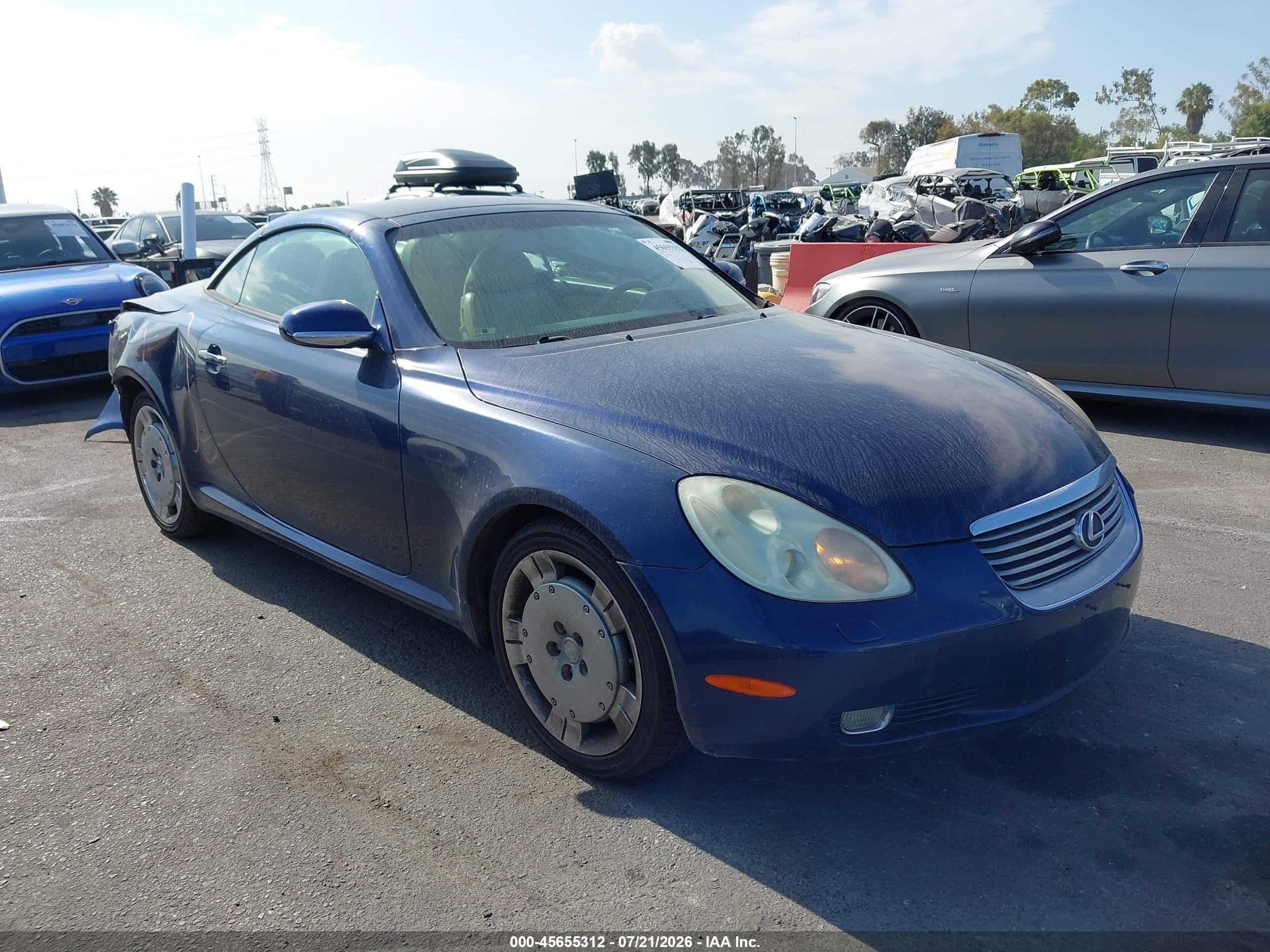 2003 Lexus SC 430, VIN JTHFN48Y230040547 — Rear end