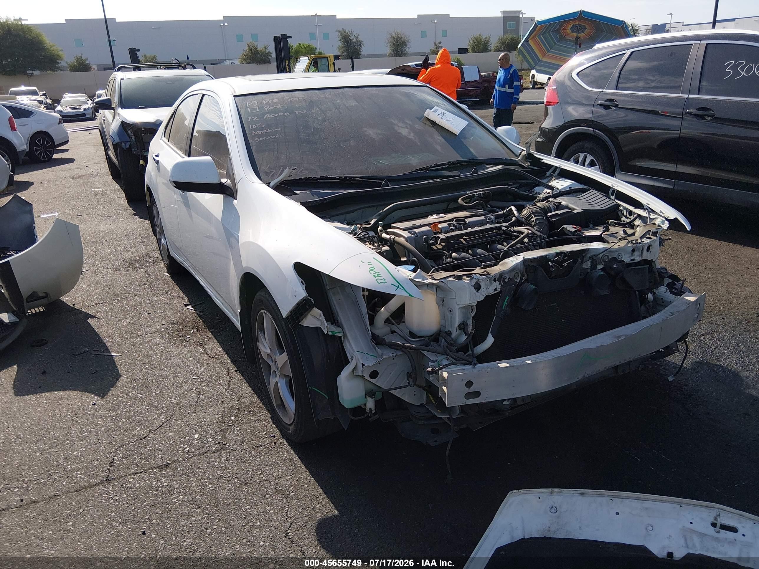 2012 Acura TSX Technology, VIN JH4CU2F61CC013060 — Front end