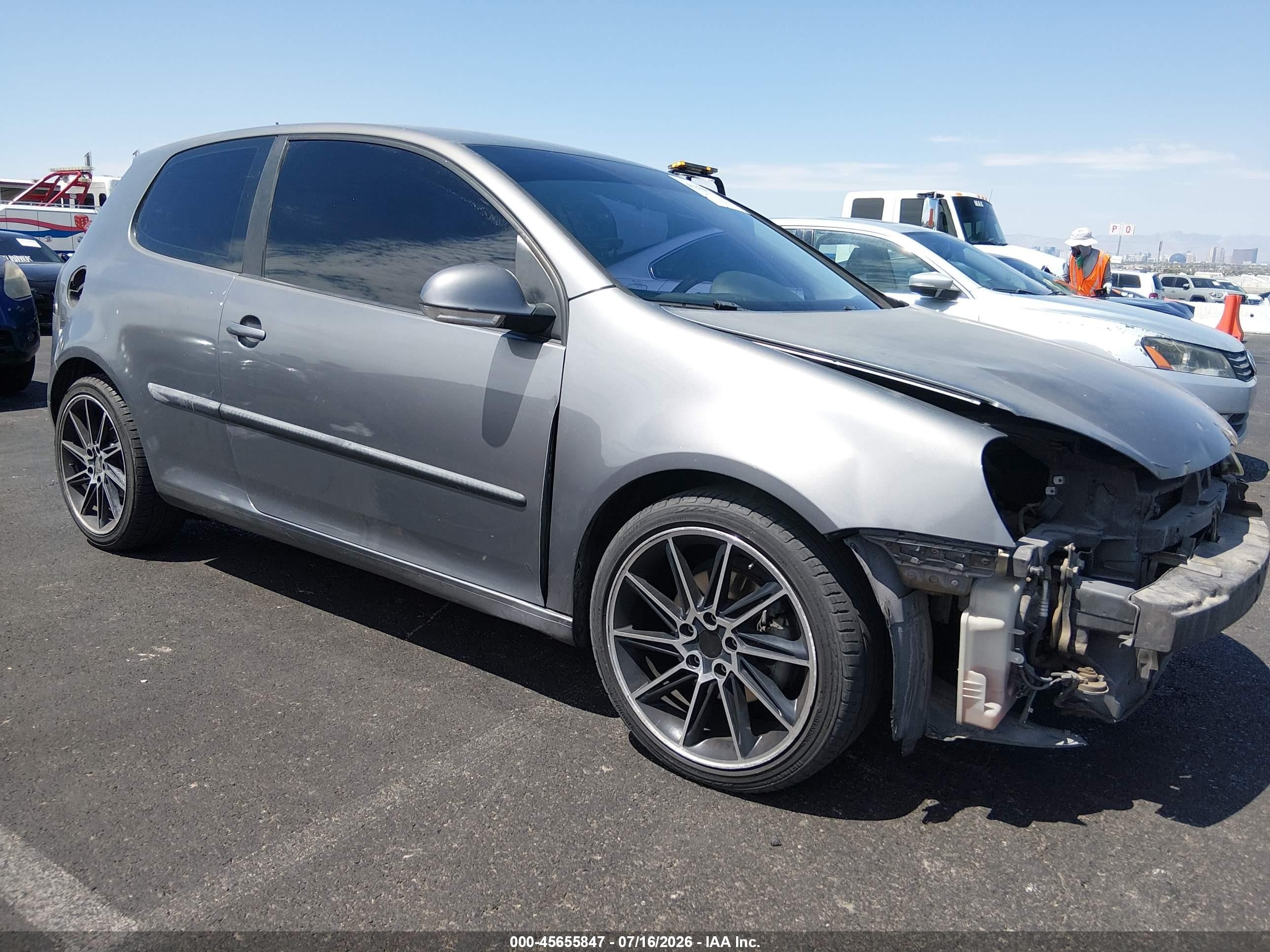 2009 Volkswagen Rabbit S, VIN WVWBB71K29W145188 — Frame damage