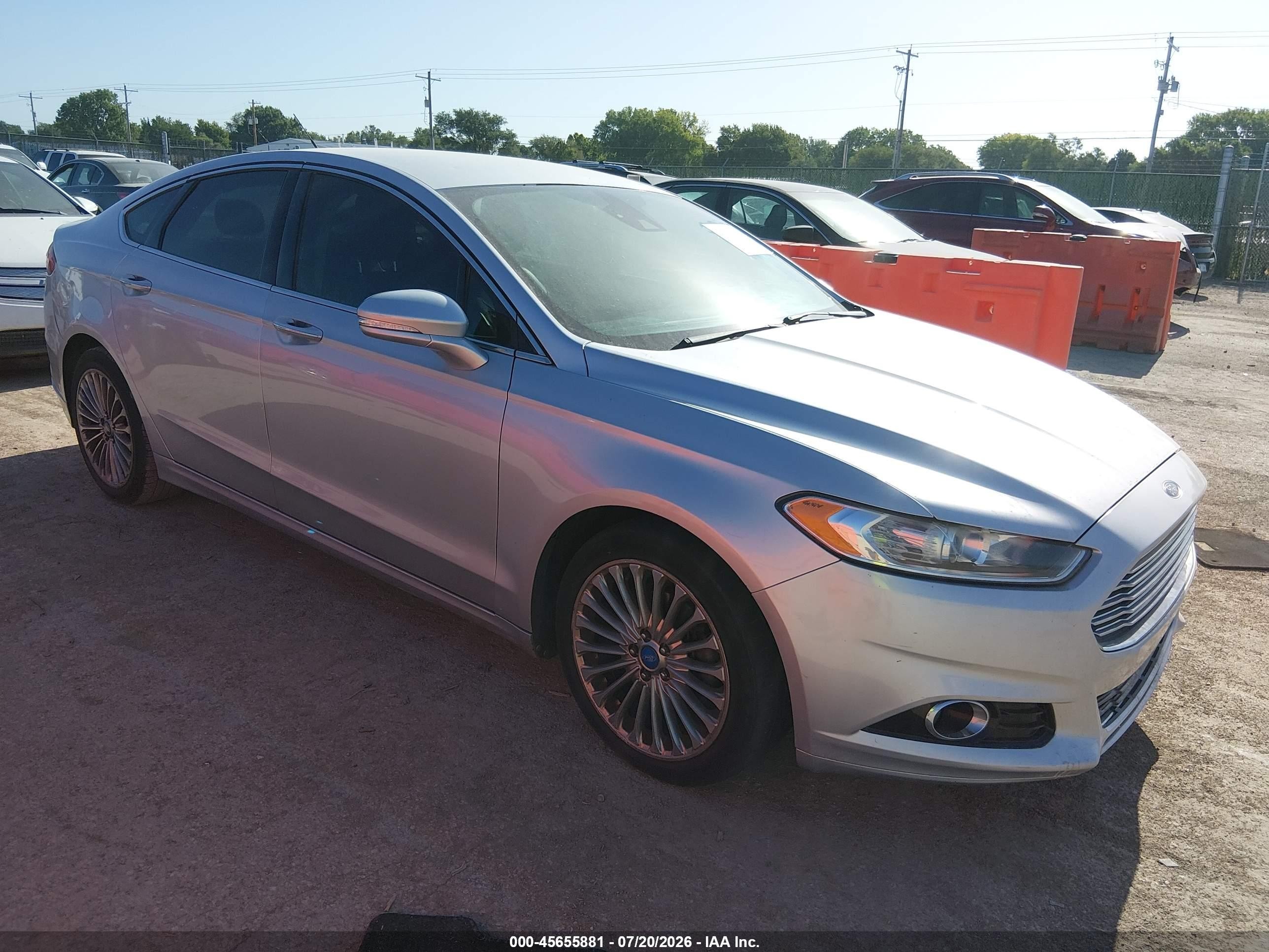 2013 Ford Fusion Titanium, VIN 3FA6P0K97DR241776 — Water / flood