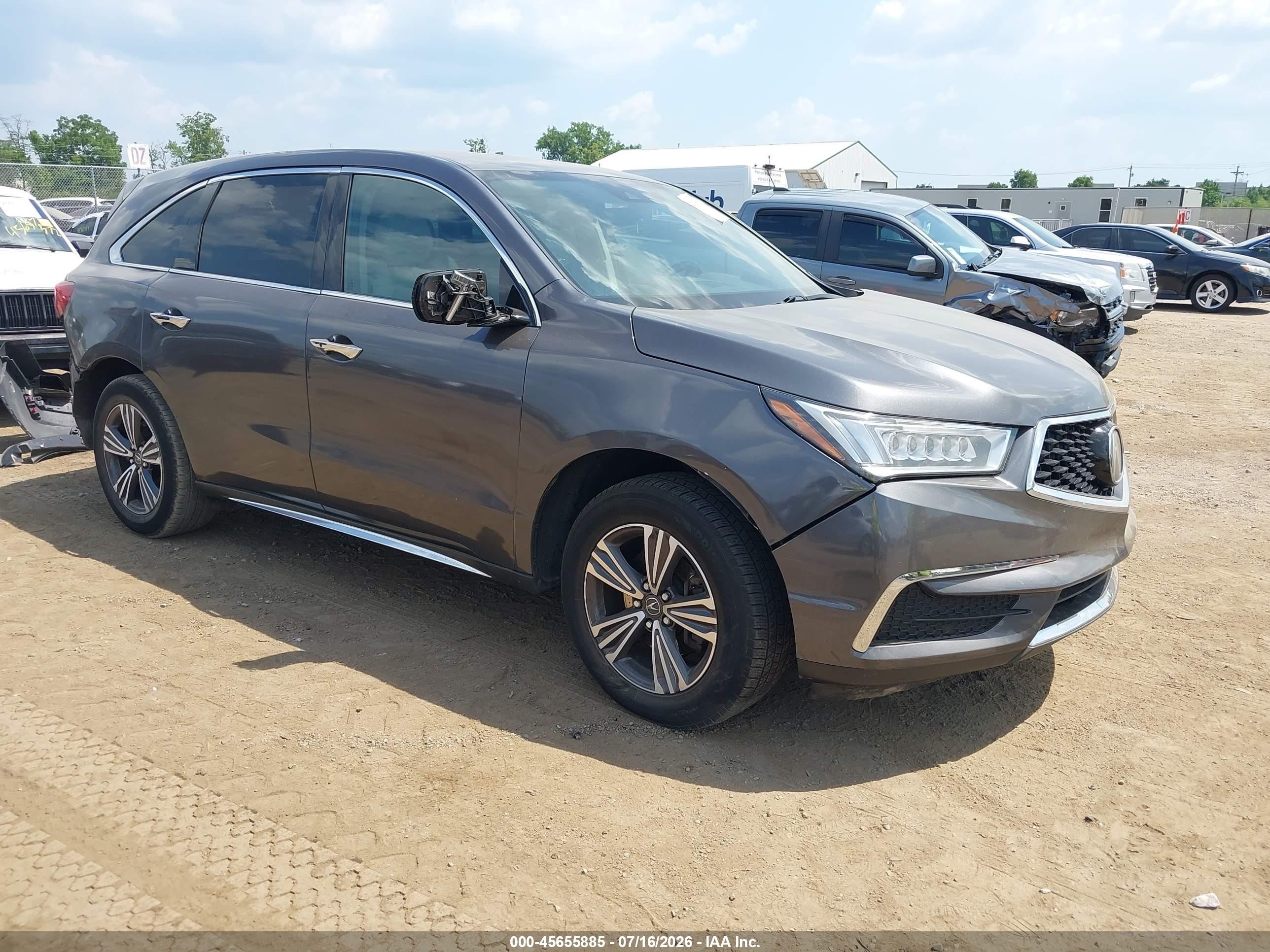 2018 Acura MDX, VIN 5J8YD3H3XJL003397 — Rear end