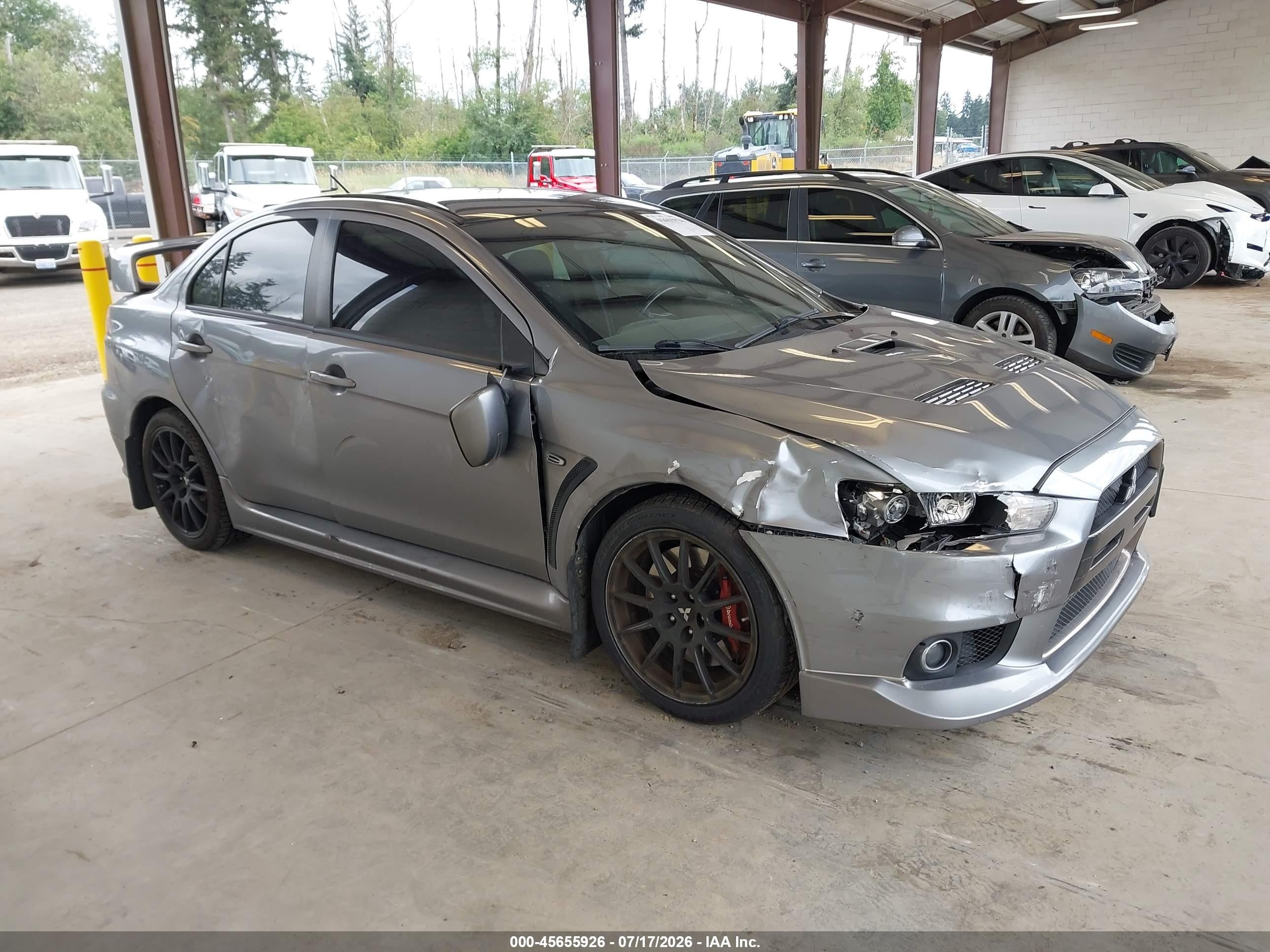 2015 Mitsubishi Lancer Evolution Final Edition, VIN JA32W7FV2FU027560 — Side