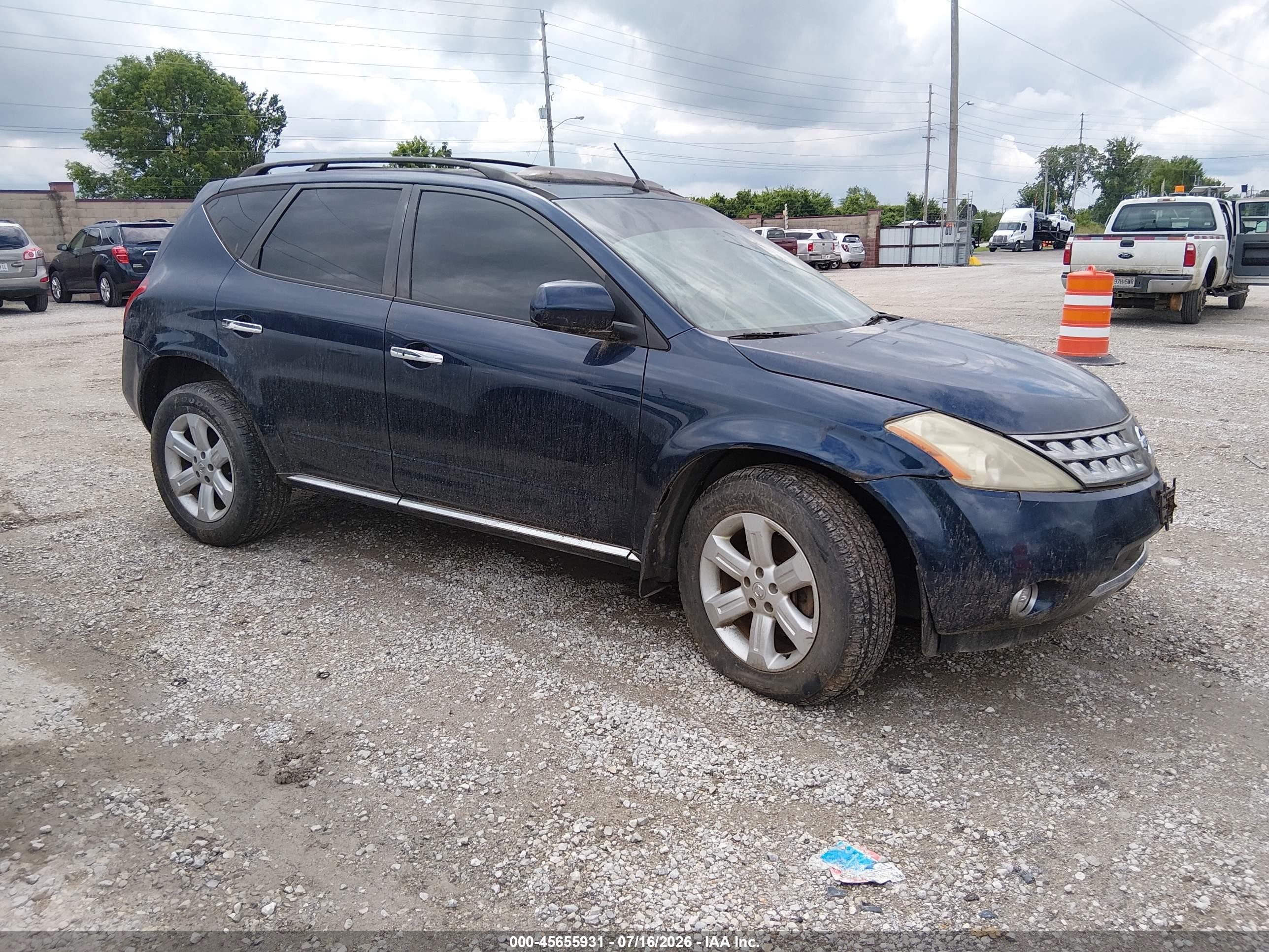 2007 Nissan Murano S, VIN JN8AZ08W97W657555 — Normal wear