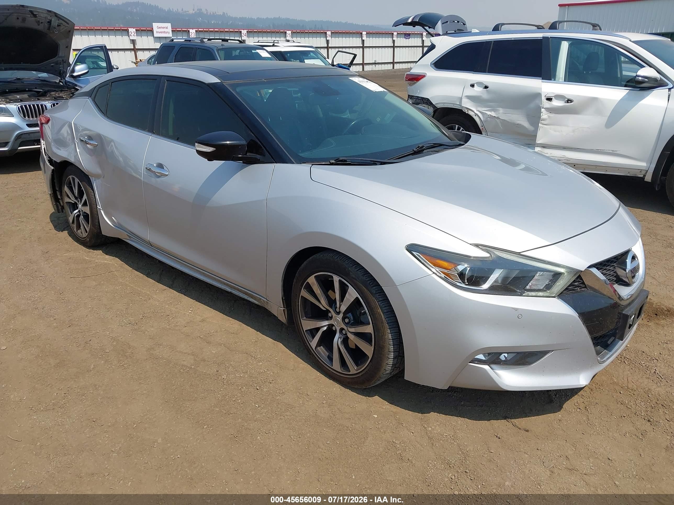 2017 Nissan Maxima SL, VIN 1N4AA6AP6HC431068 — Rear end