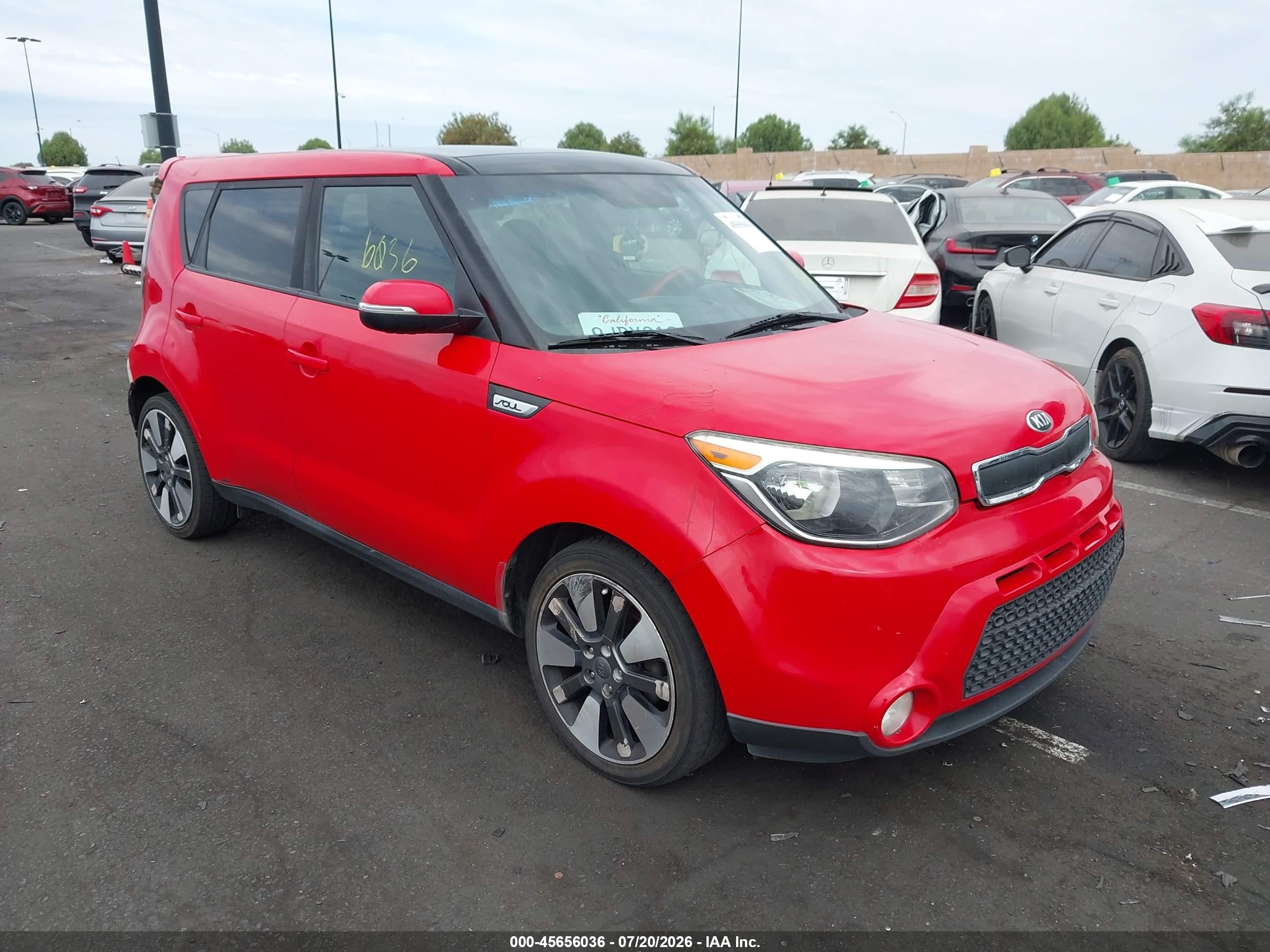 2014 Kia Soul +, VIN KNDJX3A59E7729866 — Rear end