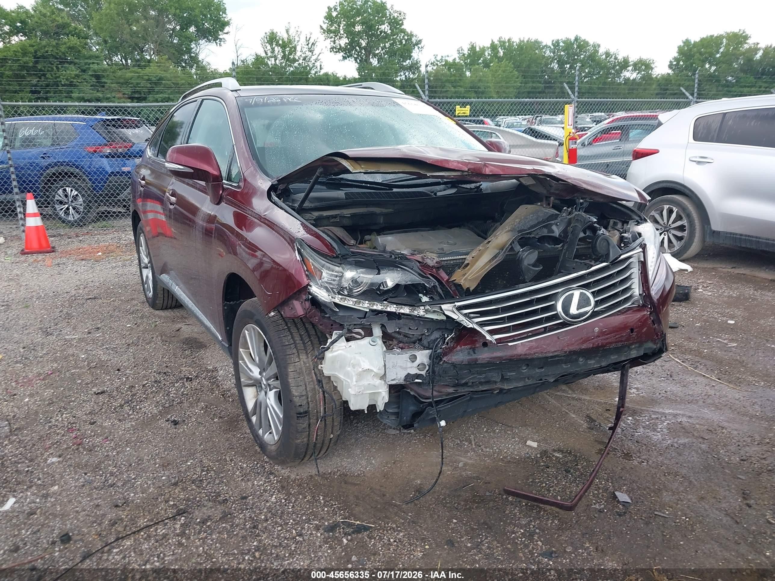 2013 Lexus RX 350, VIN 2T2ZK1BA5DC130585 — Front end