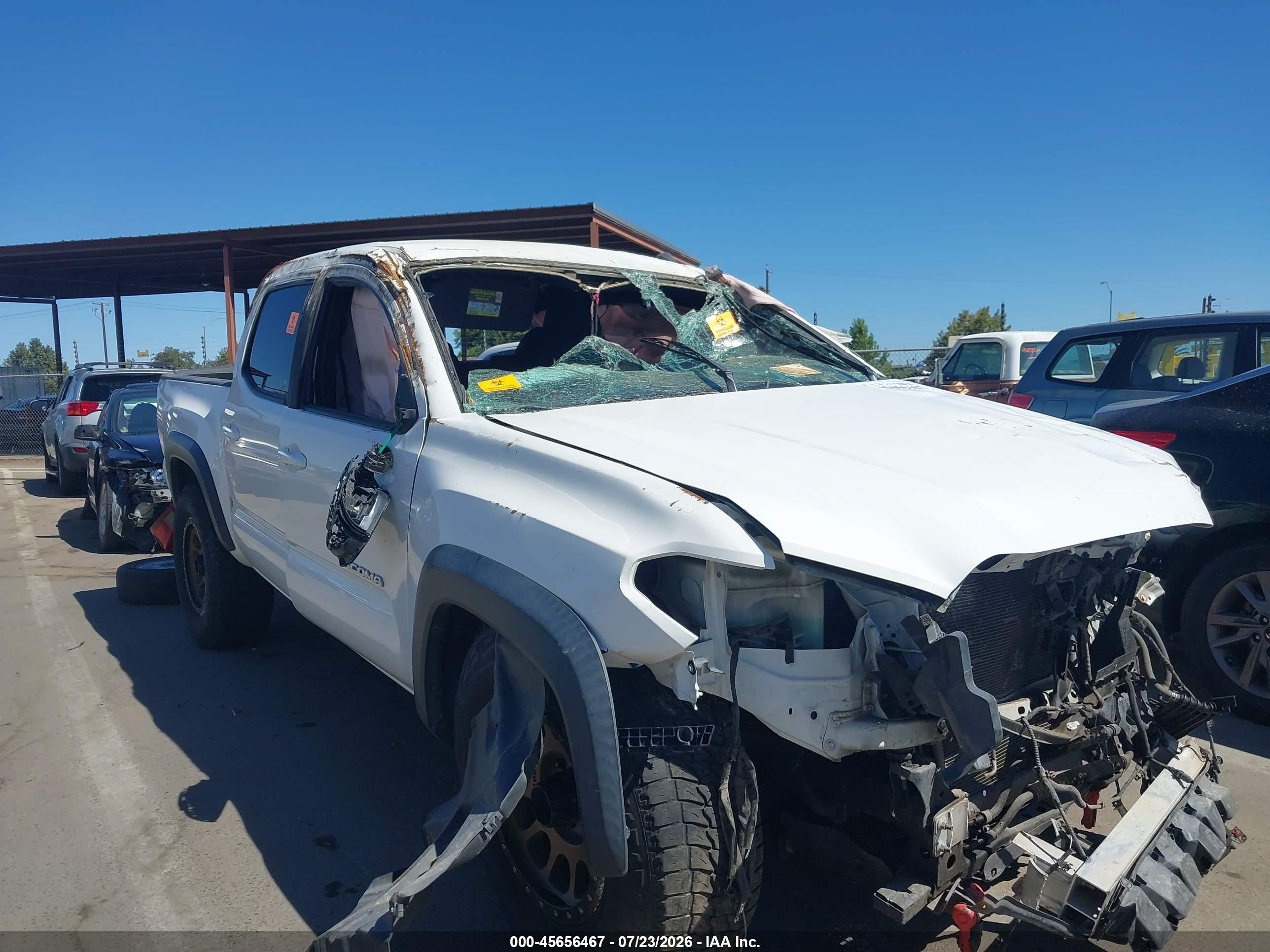2019 Toyota Tacoma TRD Off Road, VIN 3TMCZ5ANXKM247780 — Biohazard / chemical