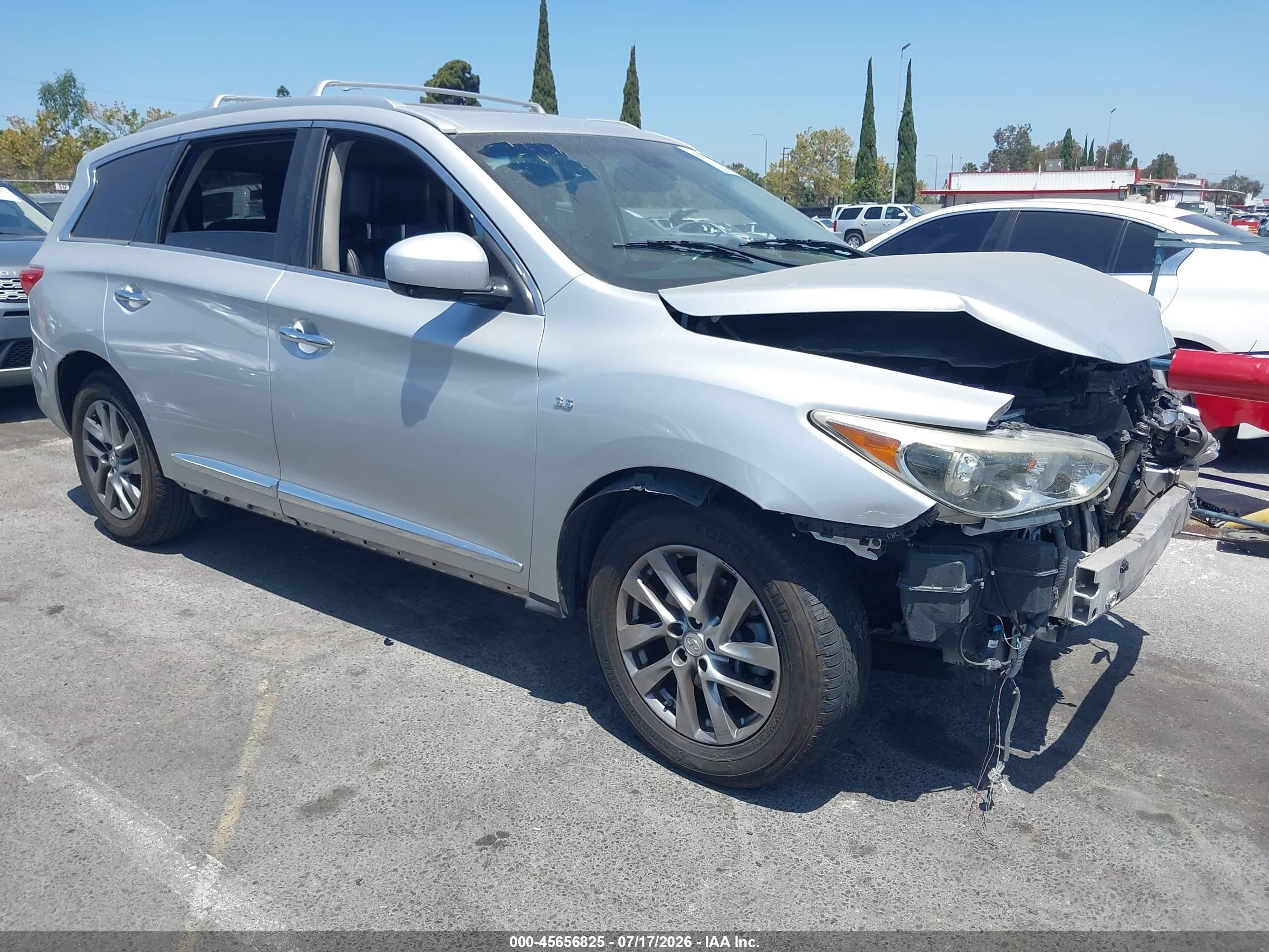 2014 Infiniti QX60, VIN 5N1AL0MN0EC530228 — Front end