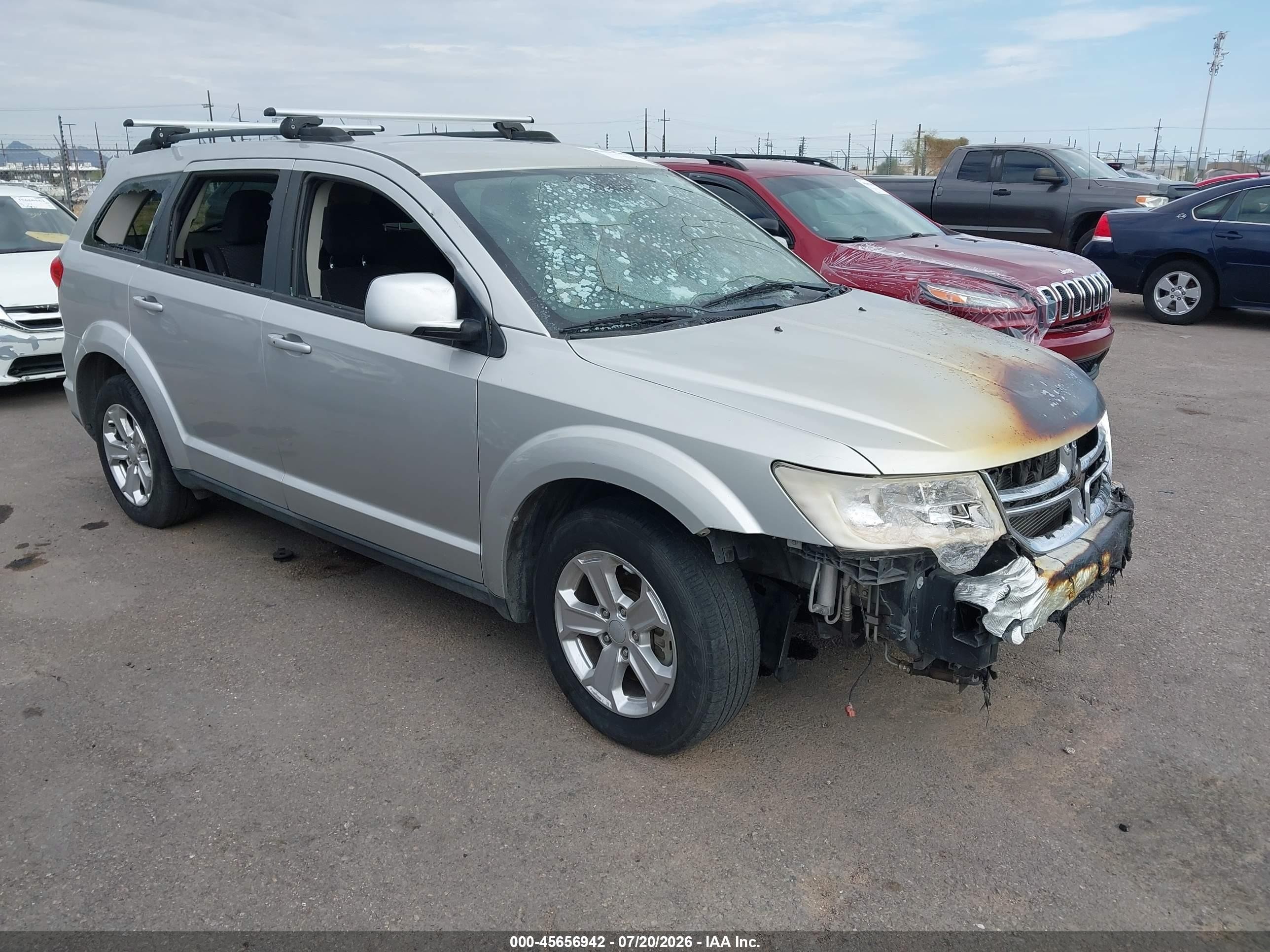 2013 Dodge Journey SXT, VIN 3C4PDCBB1DT557060 — Burn
