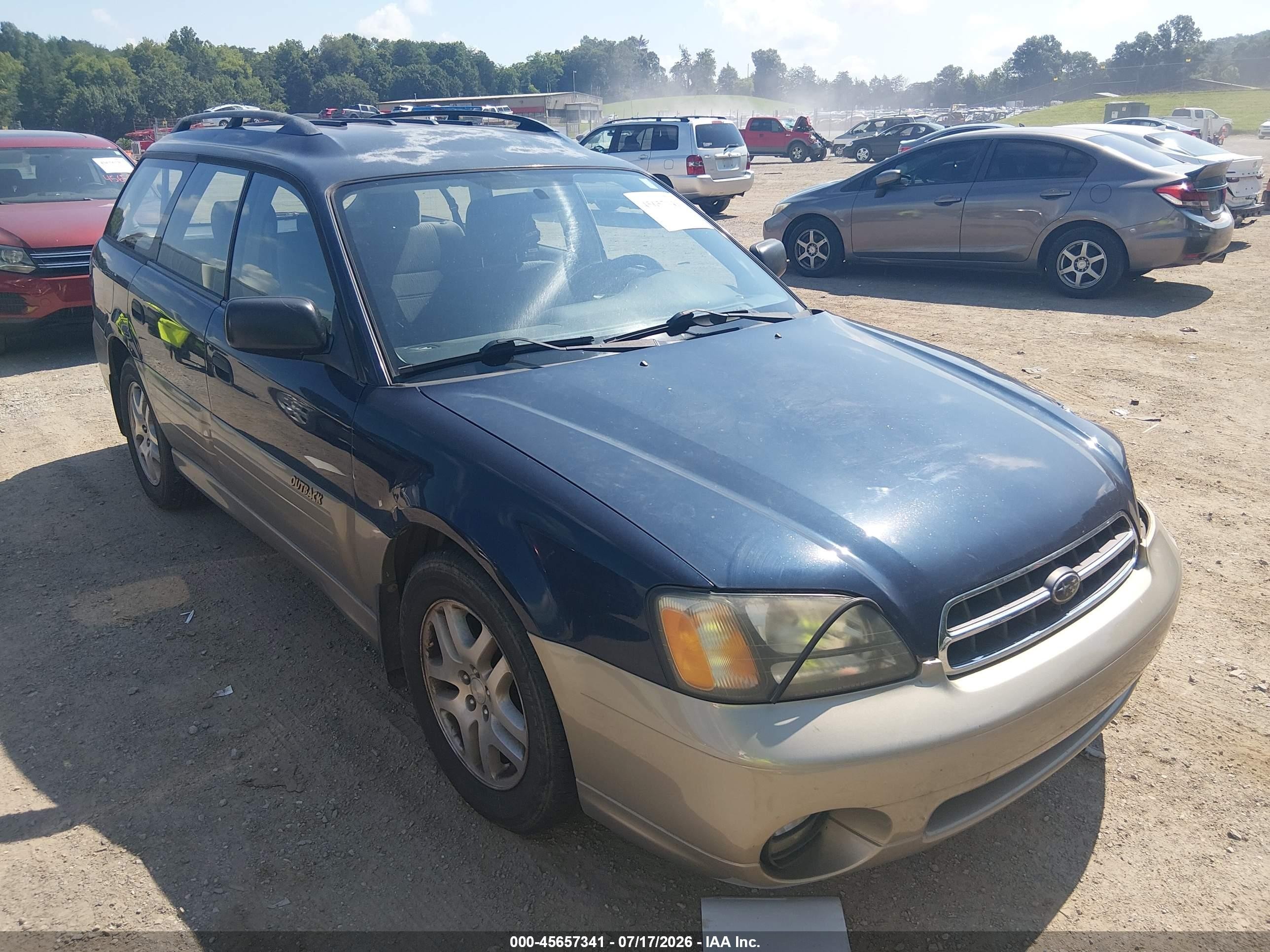 2002 Subaru Legacy Outback, VIN 4S3BH665227652815 — Front end