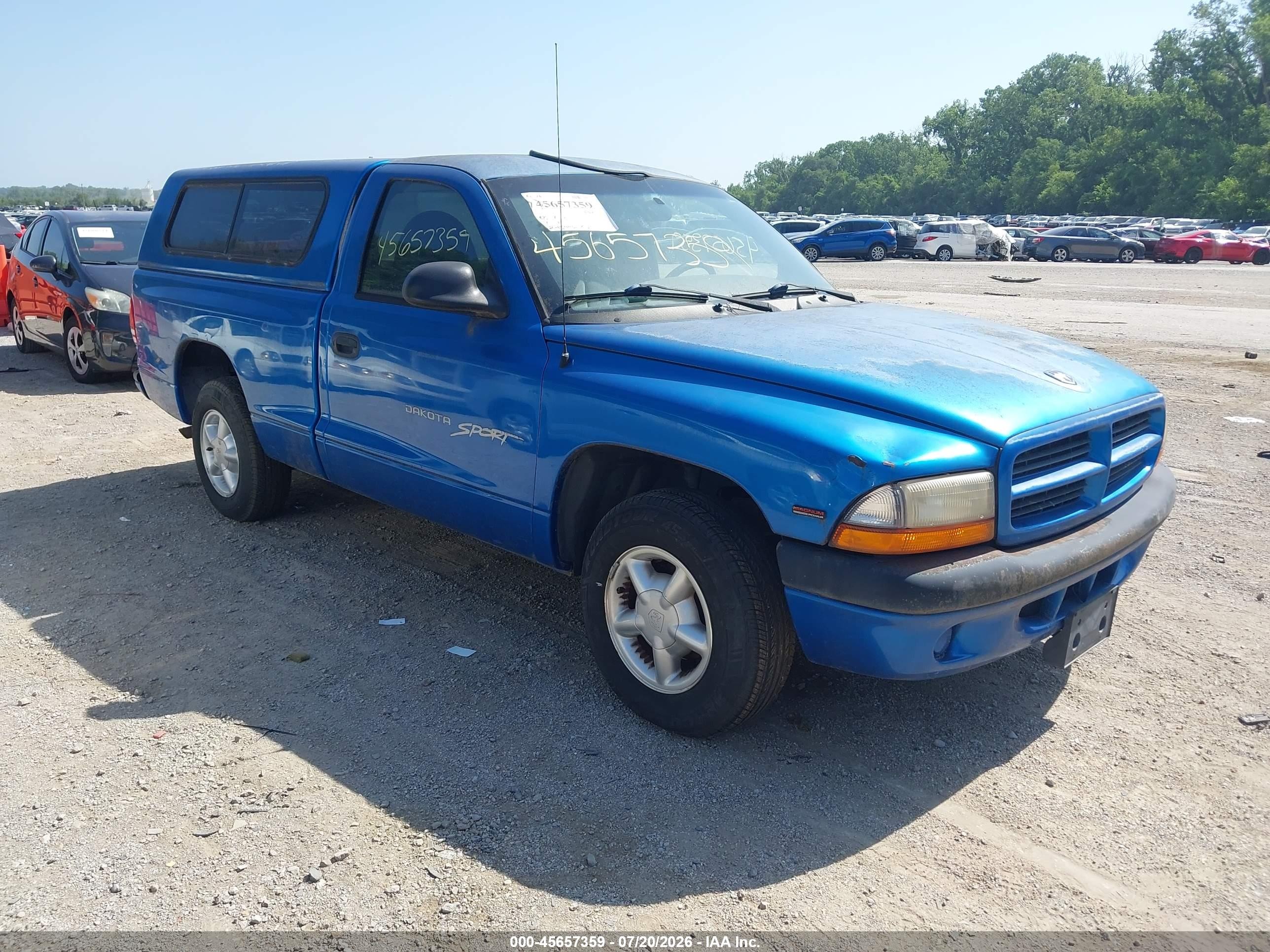 1999 Dodge Dakota Sport, VIN 1B7FL26P7XS238752 — Обычный износ