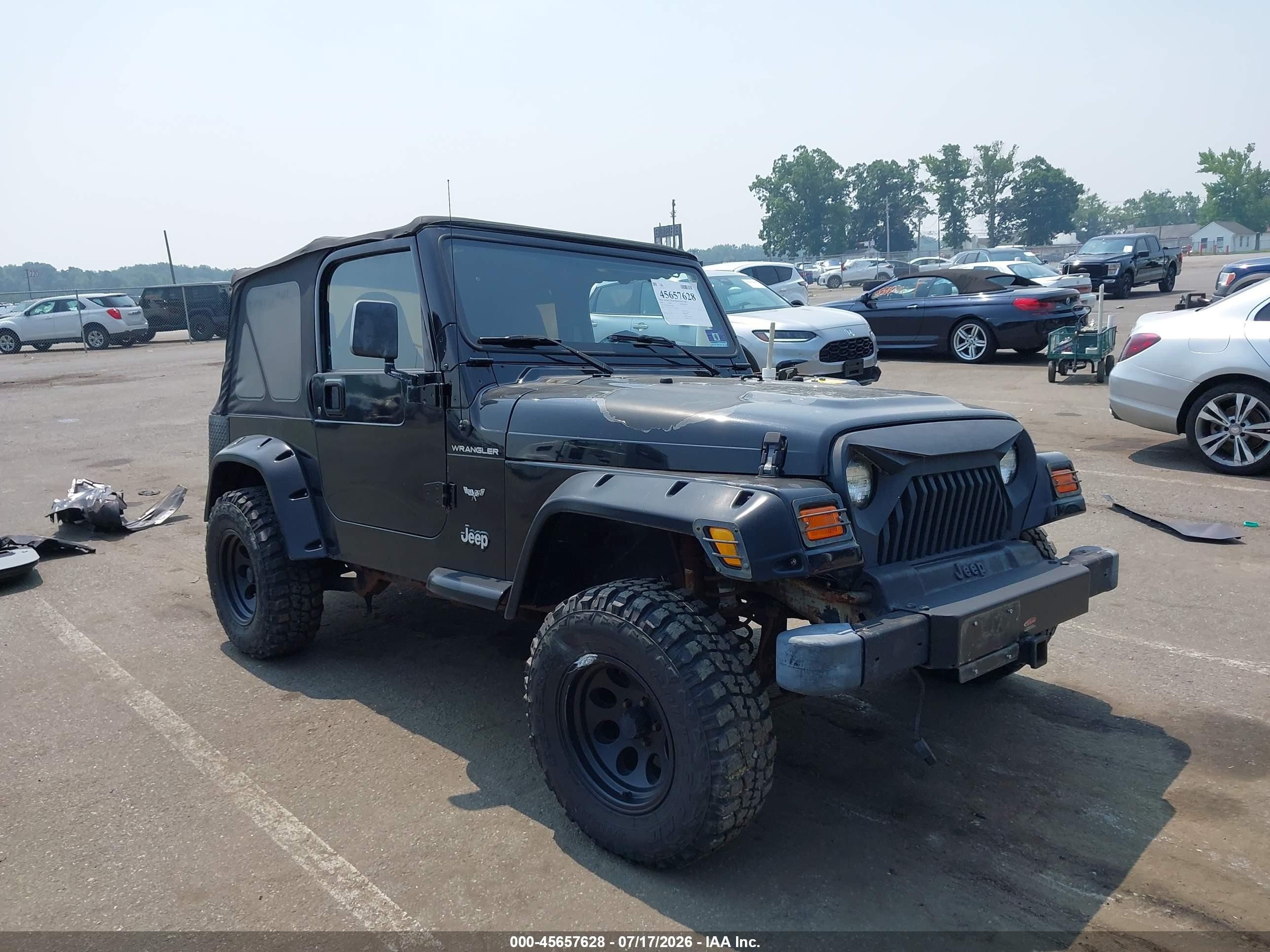 2000 Jeep Wrangler SE, VIN 1J4FA29P8YP710246 — Side