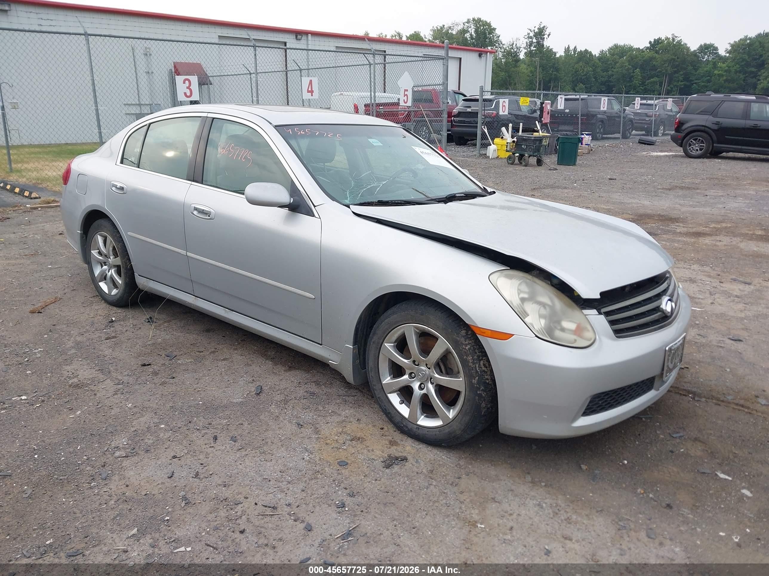 2006 Infiniti G35, VIN JNKCV51F36M601191 — Normal wear