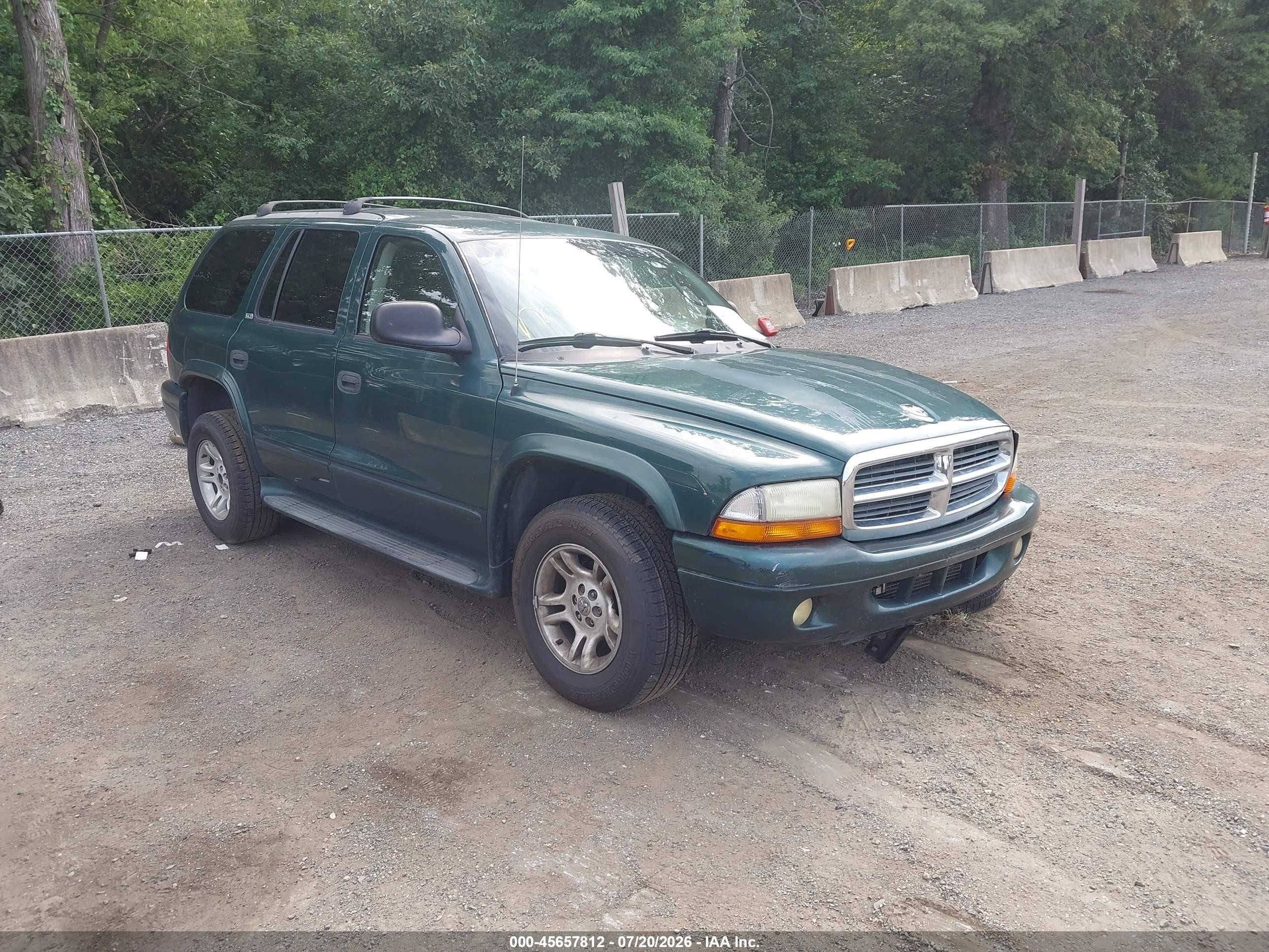 2002 Dodge Durango SLT, VIN 1B4HR48N02F150641 — Side
