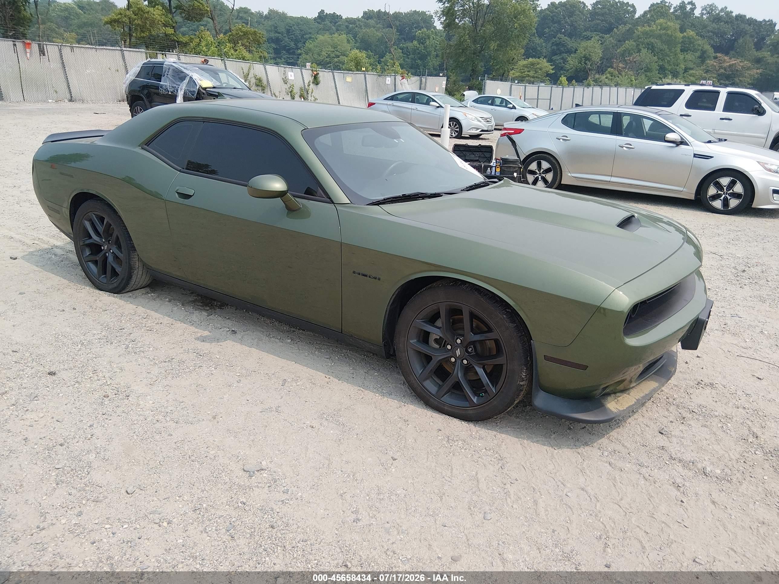2022 Dodge Challenger R/T, VIN 2C3CDZBT9NH261017 — Water / flood