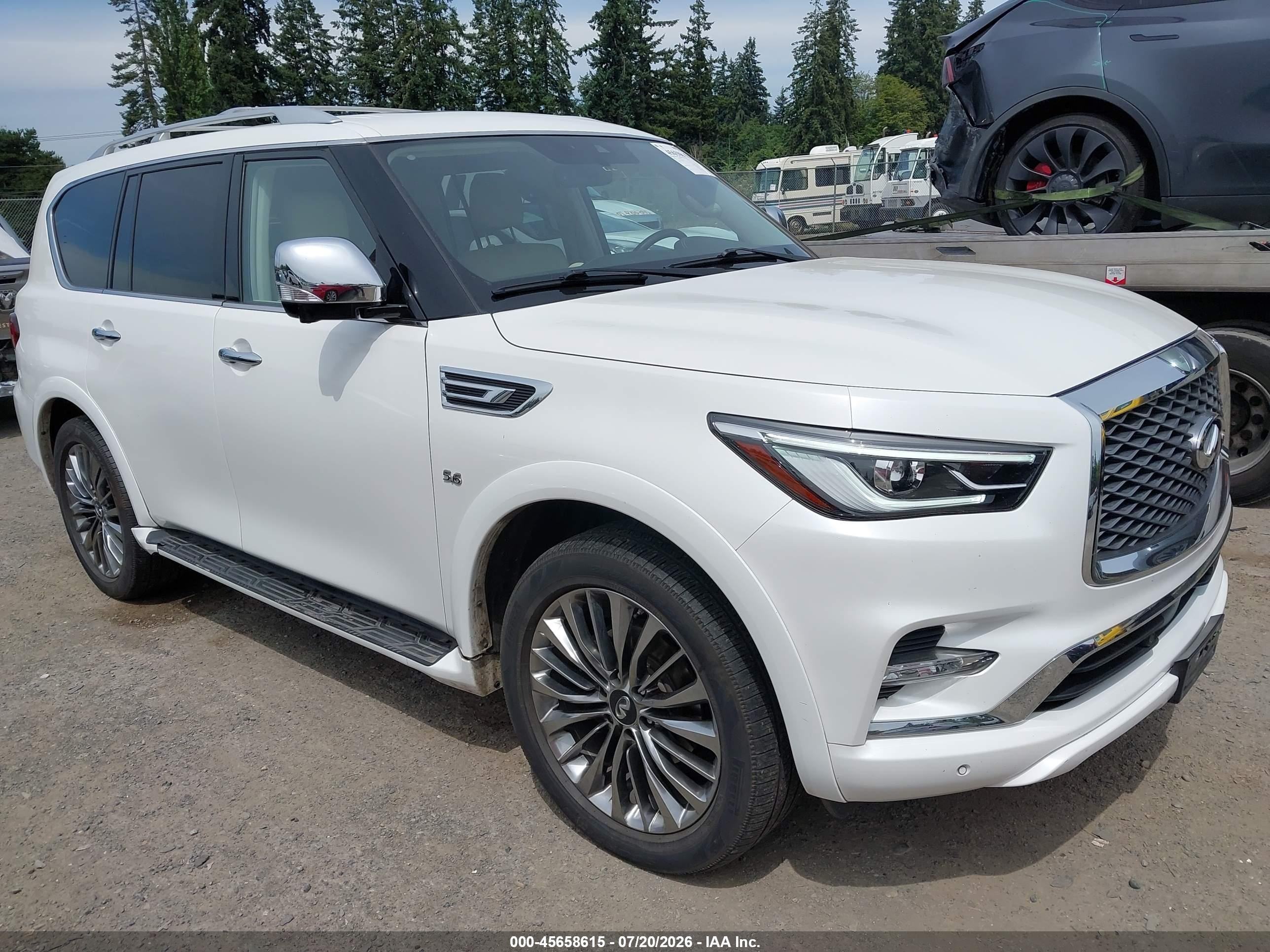 2020 Infiniti QX80 Limited, VIN JN8AZ2NE8L9252853 — Side