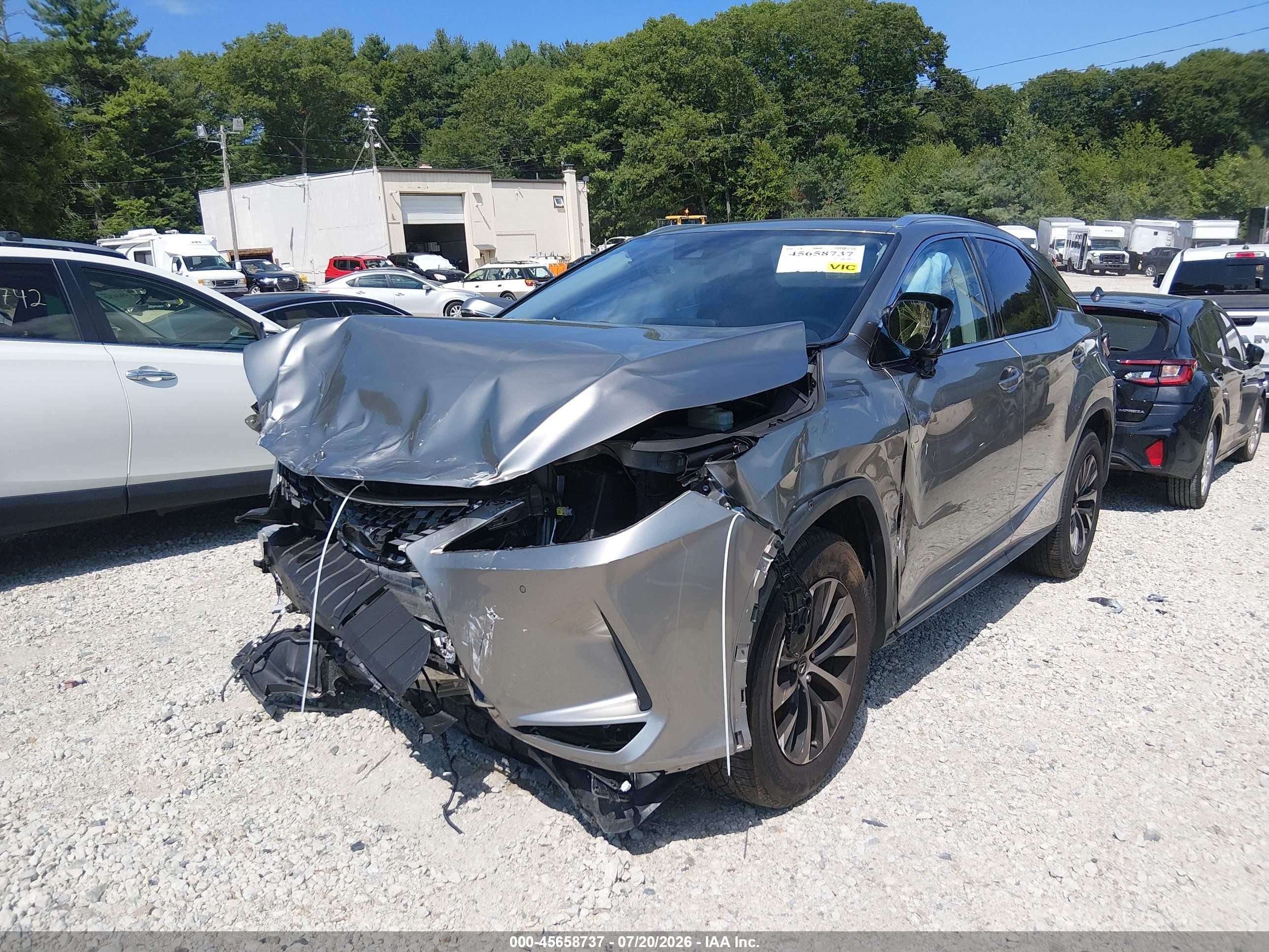 2022 Lexus RX 350, VIN 2T2HZMDA0NC310760 — Front end